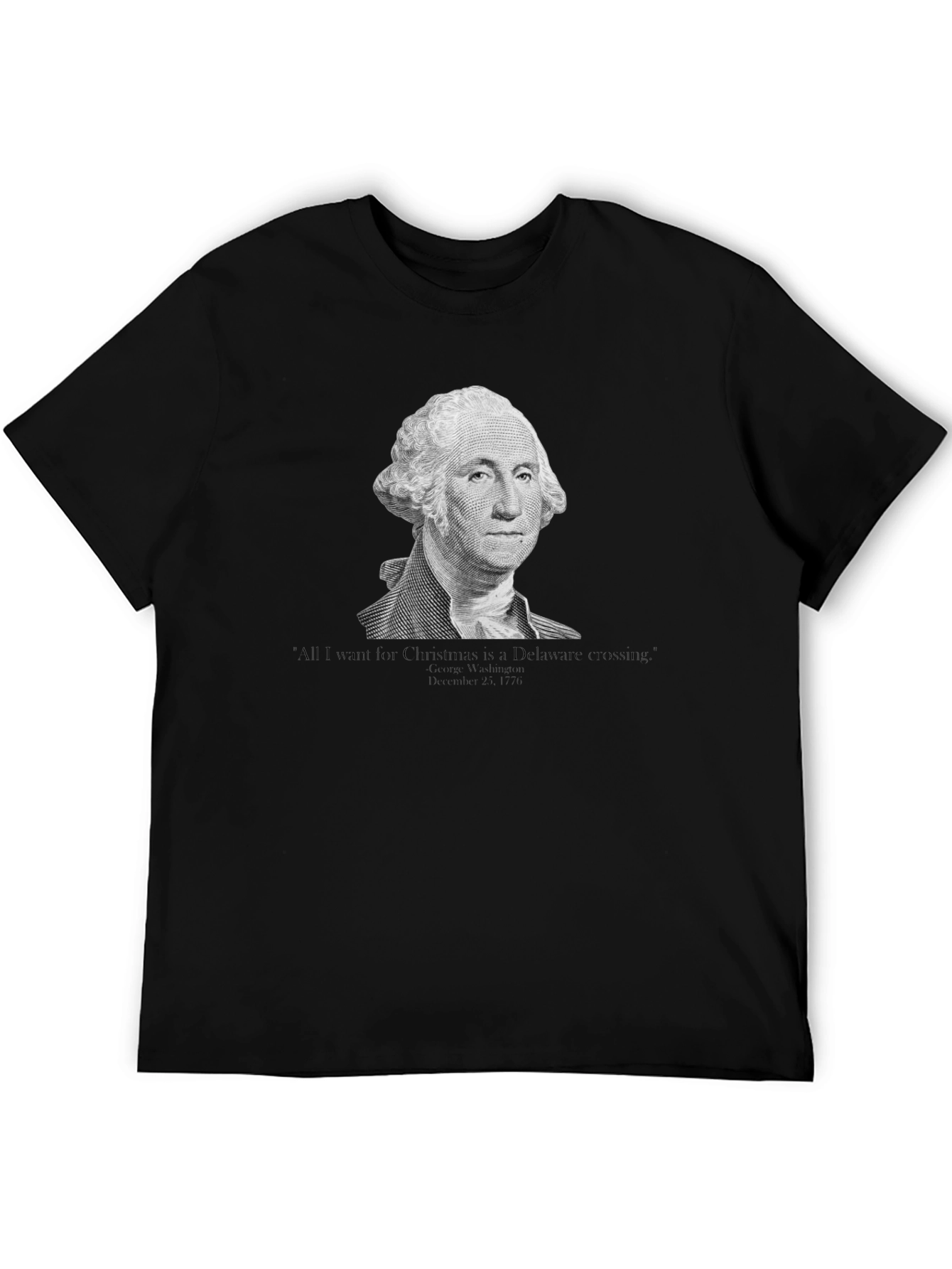 George Washington Delaware Crossing Christmas T-Shirt