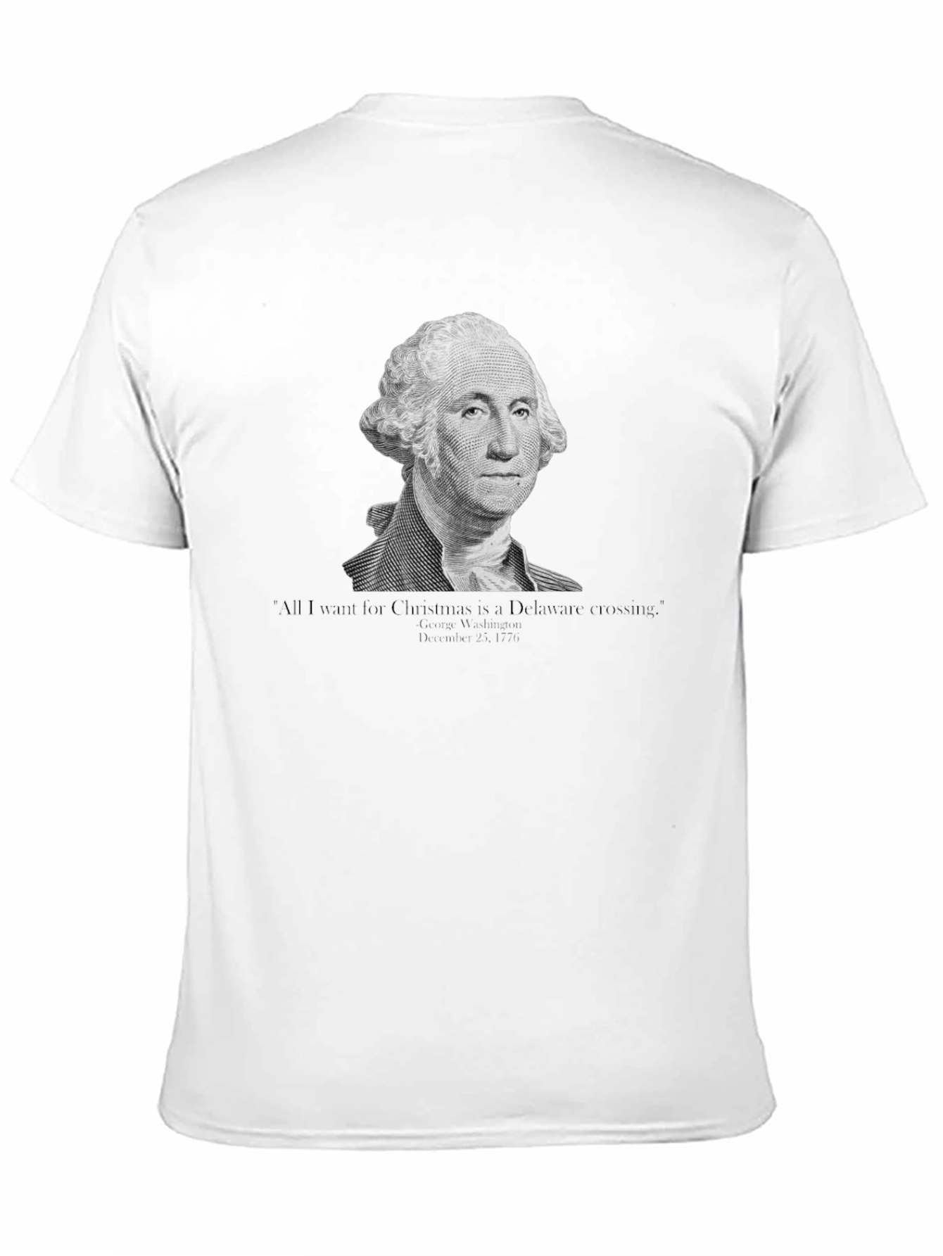 George Washington Delaware Crossing Christmas T-Shirt