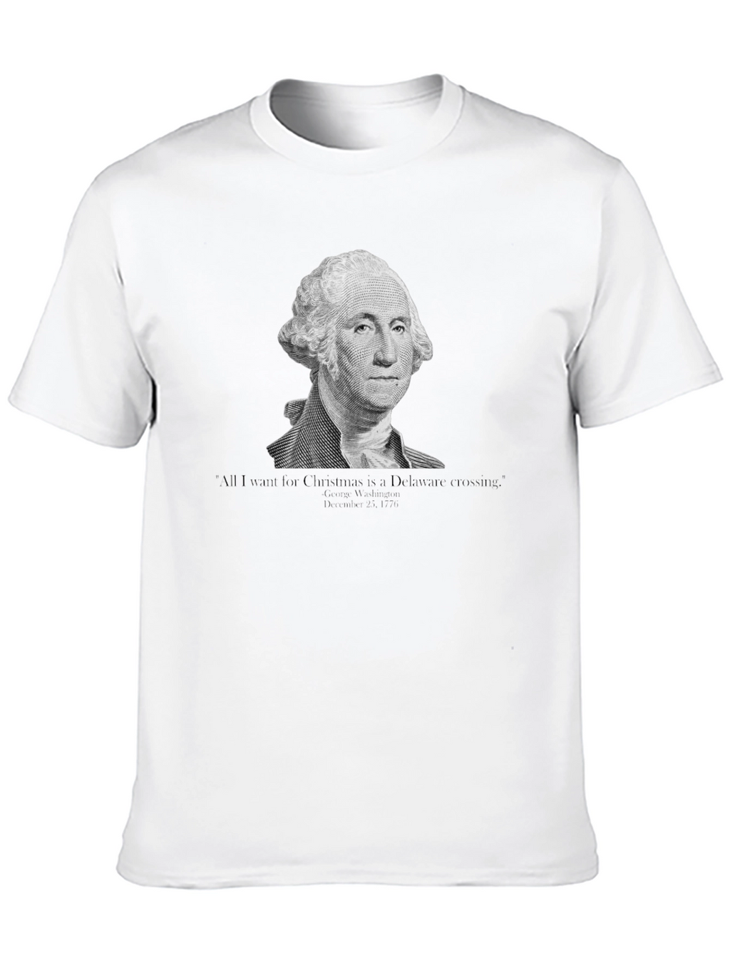 George Washington Delaware Crossing Christmas T-Shirt
