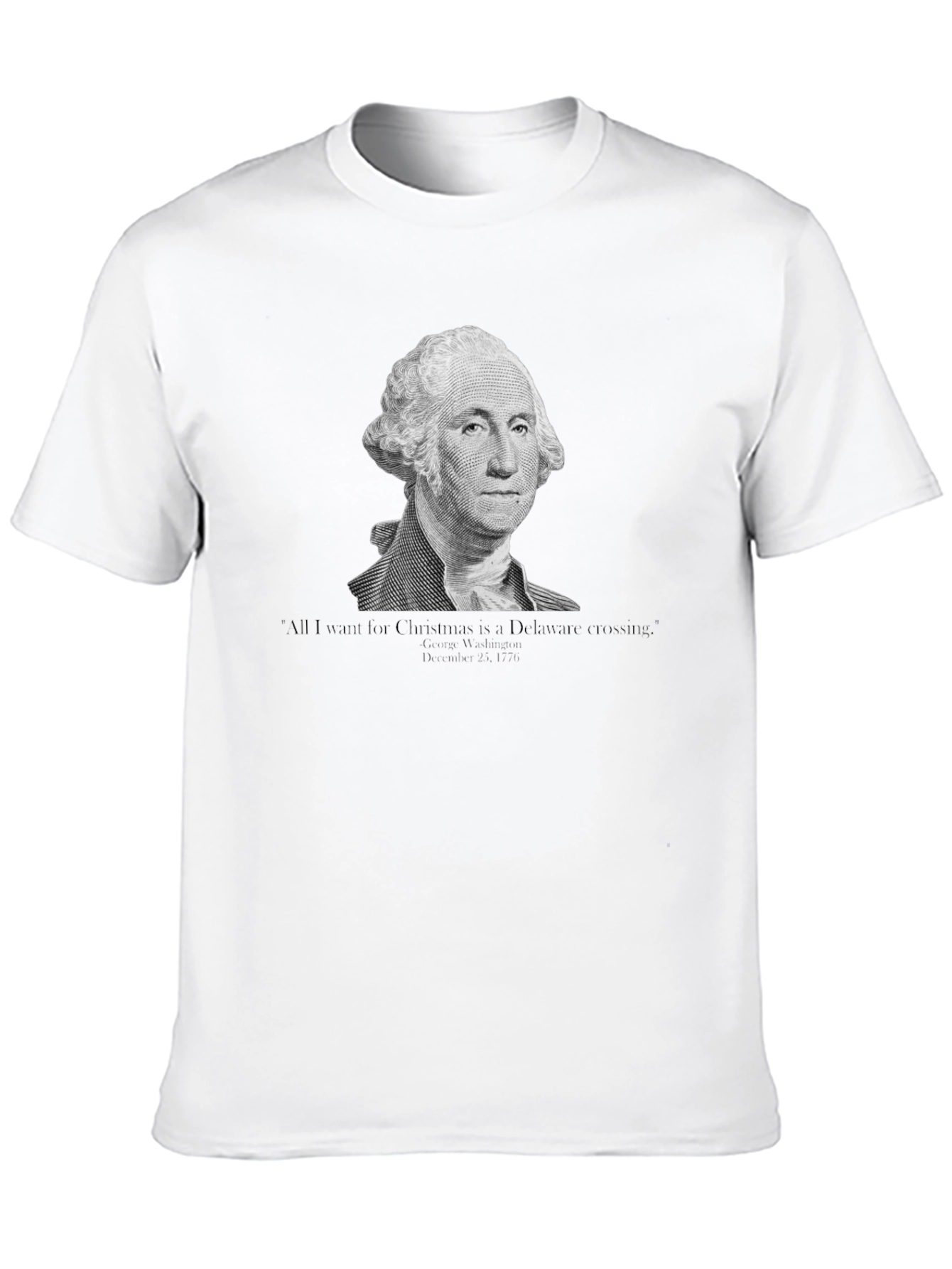 George Washington Delaware Crossing Christmas T-Shirt