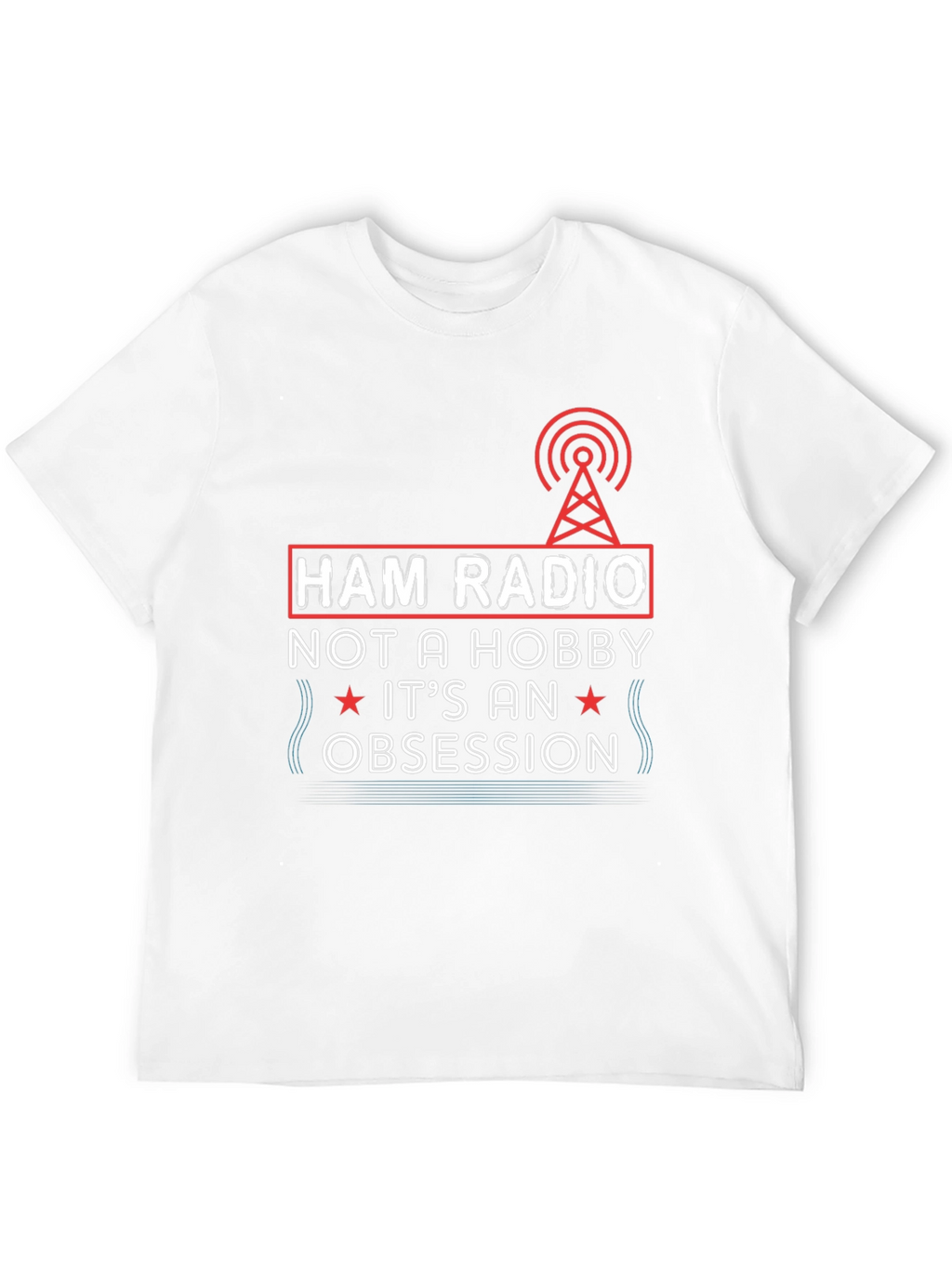 Ham Radio Obsession Graphic Tee - Black T-Shirt