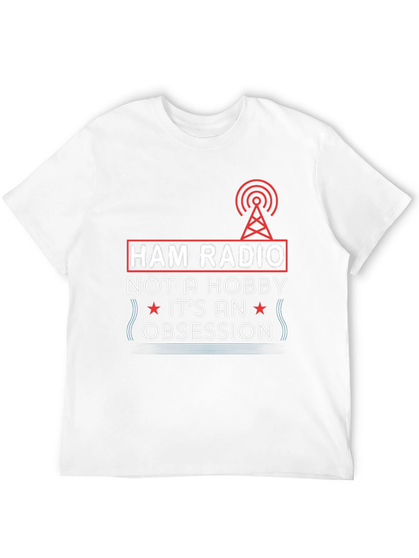 Ham Radio Obsession Graphic Tee - Black T-Shirt