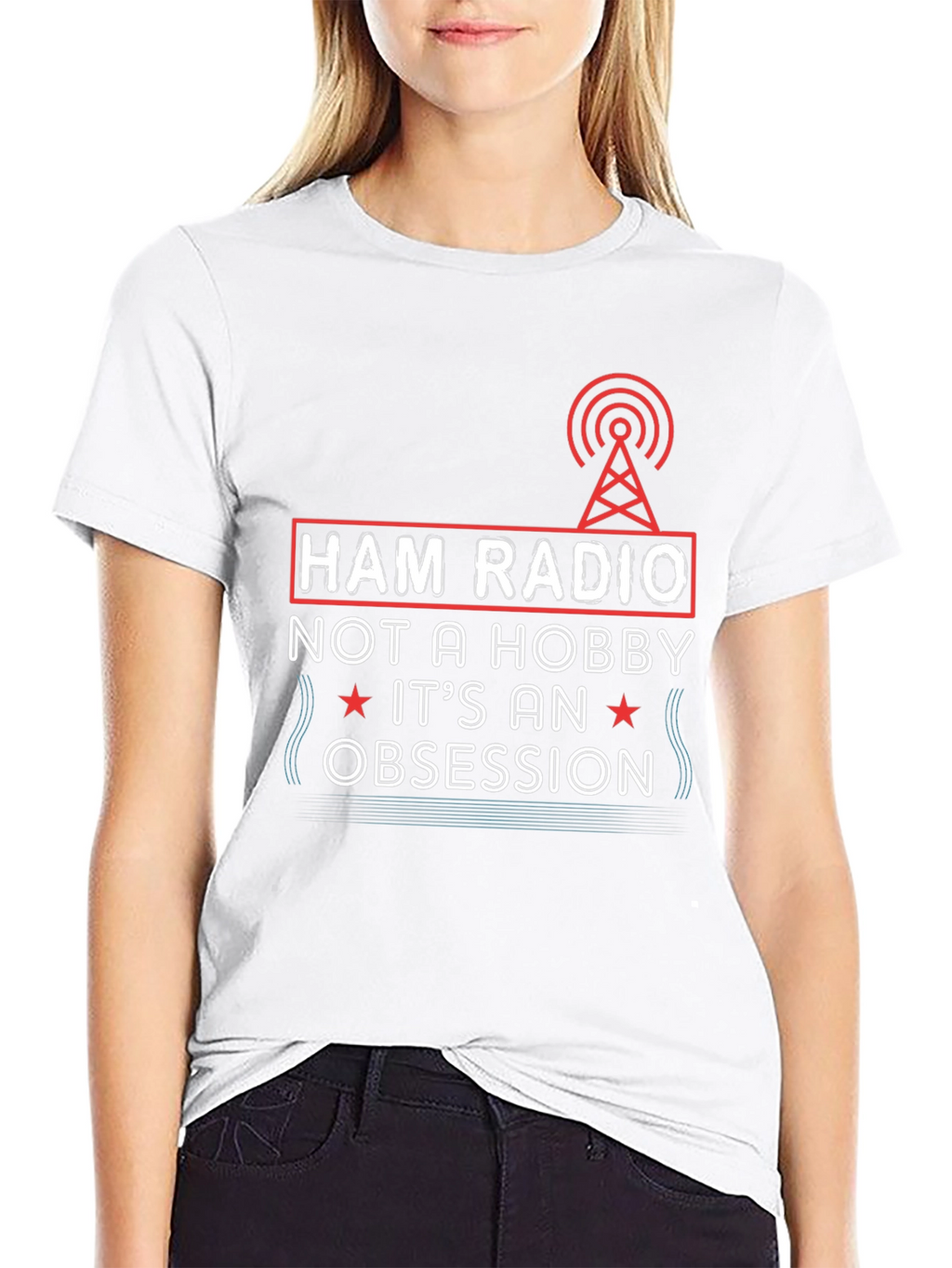 Ham Radio Obsession Graphic Tee - Black T-Shirt