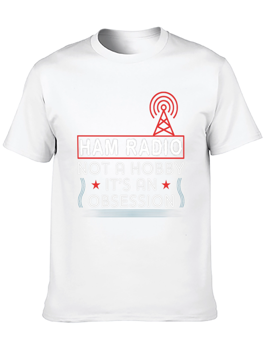 Ham Radio Obsession Graphic Tee - Black T-Shirt