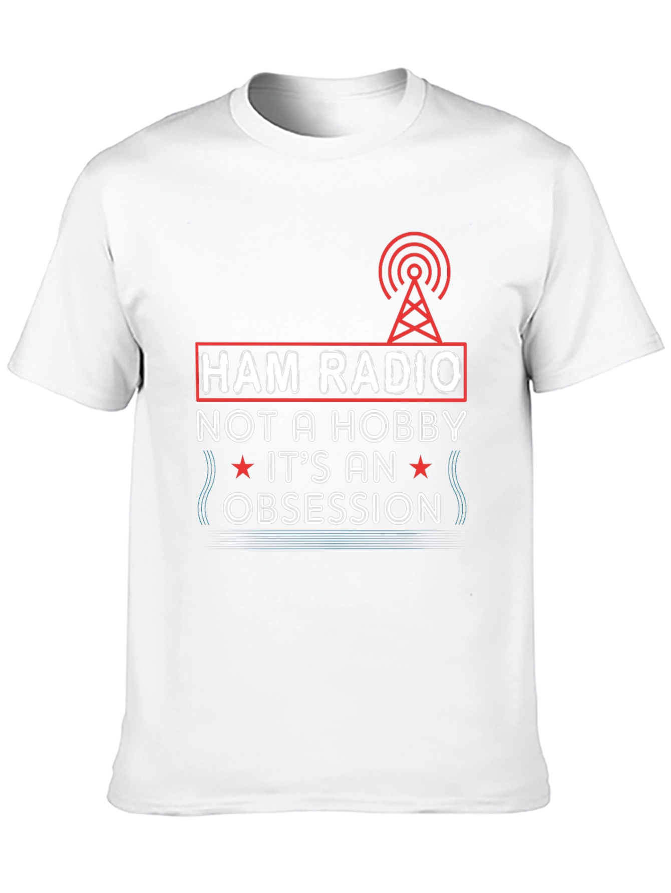 Ham Radio Obsession Graphic Tee - Black T-Shirt