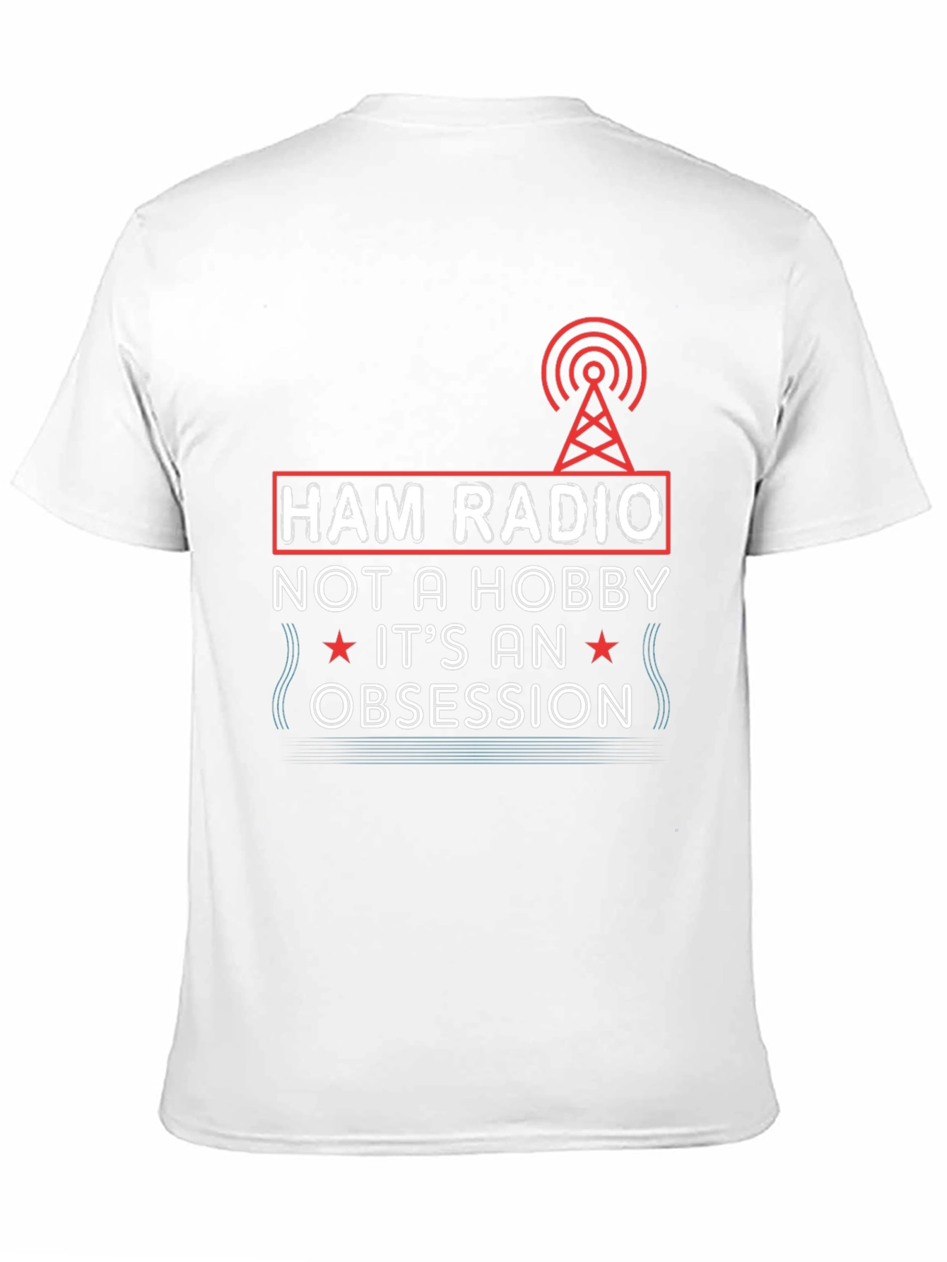 Ham Radio Obsession Graphic Tee - Black T-Shirt