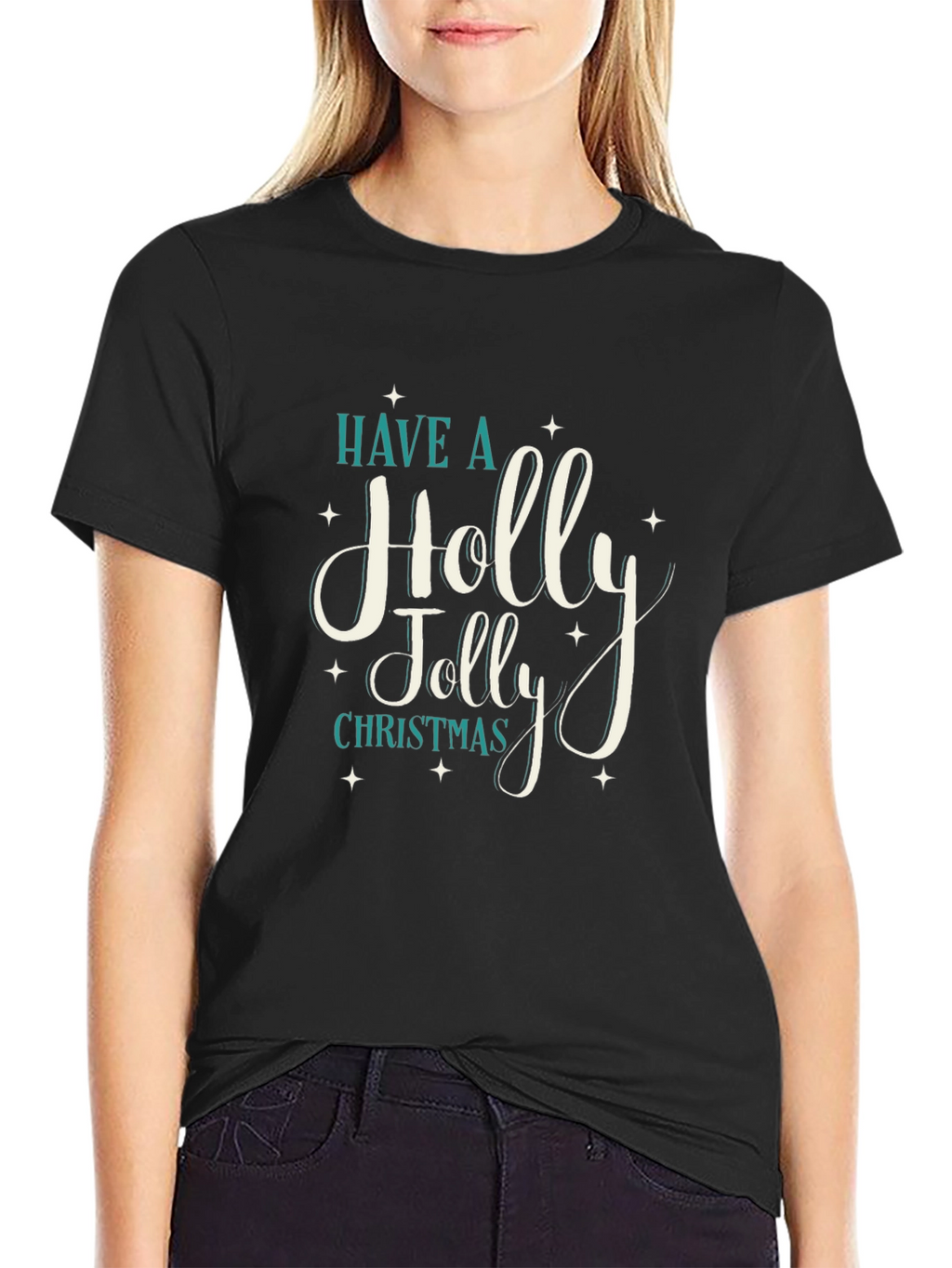 Have A Holly Jolly Christmas Black T-Shirt