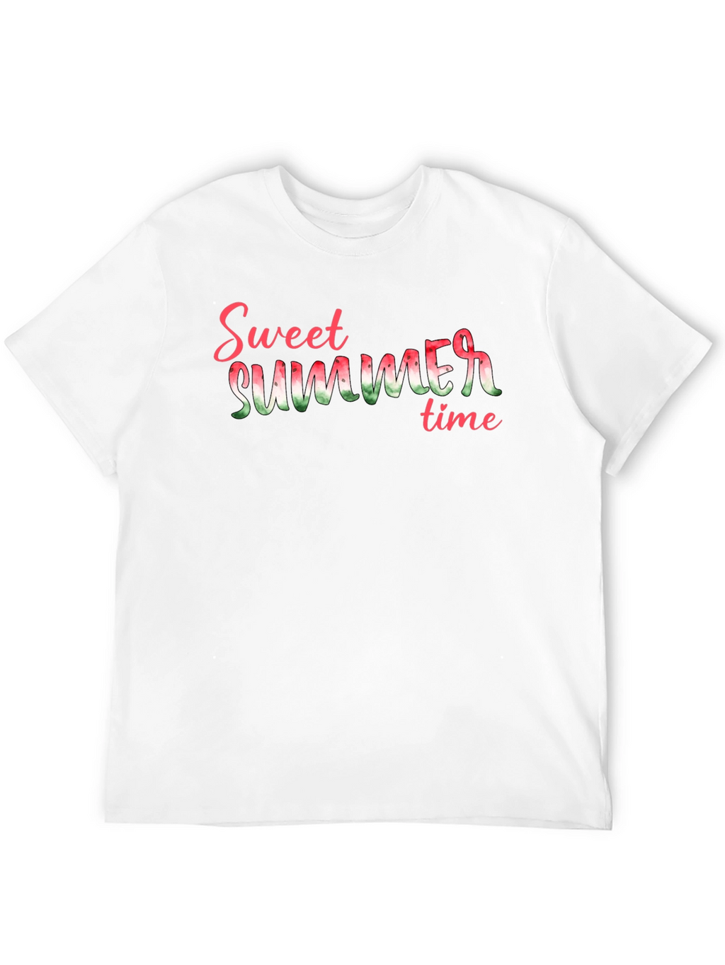 Sweet Summer Time Graphic Tee - Black Cotton T-Shirt