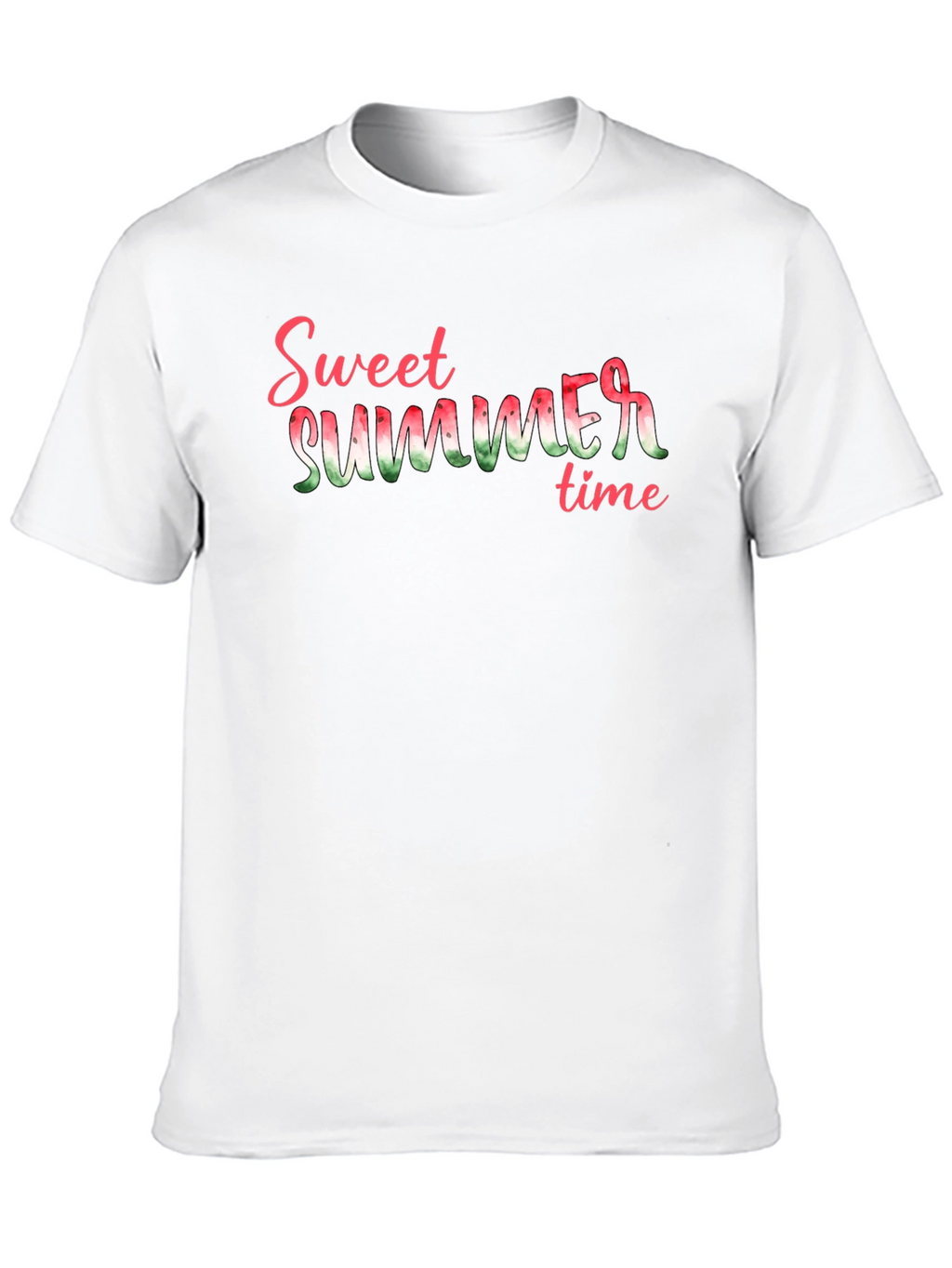 Sweet Summer Time Graphic Tee - Black Cotton T-Shirt