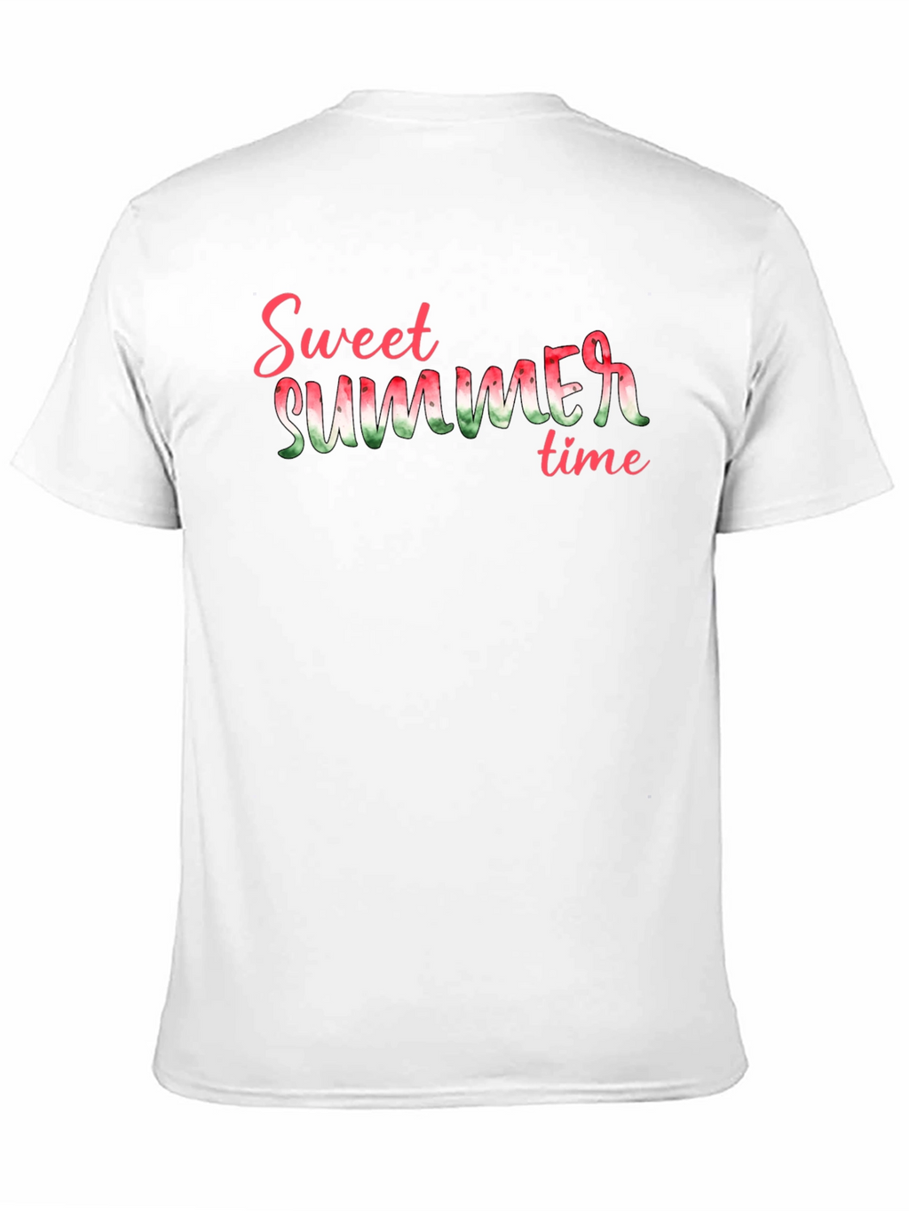 Sweet Summer Time Graphic Tee - Black Cotton T-Shirt