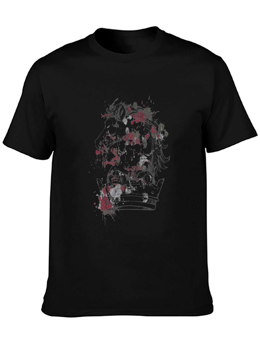 Graphic Print Black T-Shirt