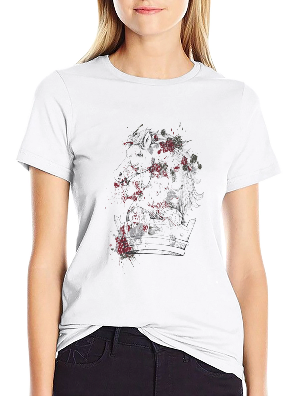 Graphic Print Black T-Shirt