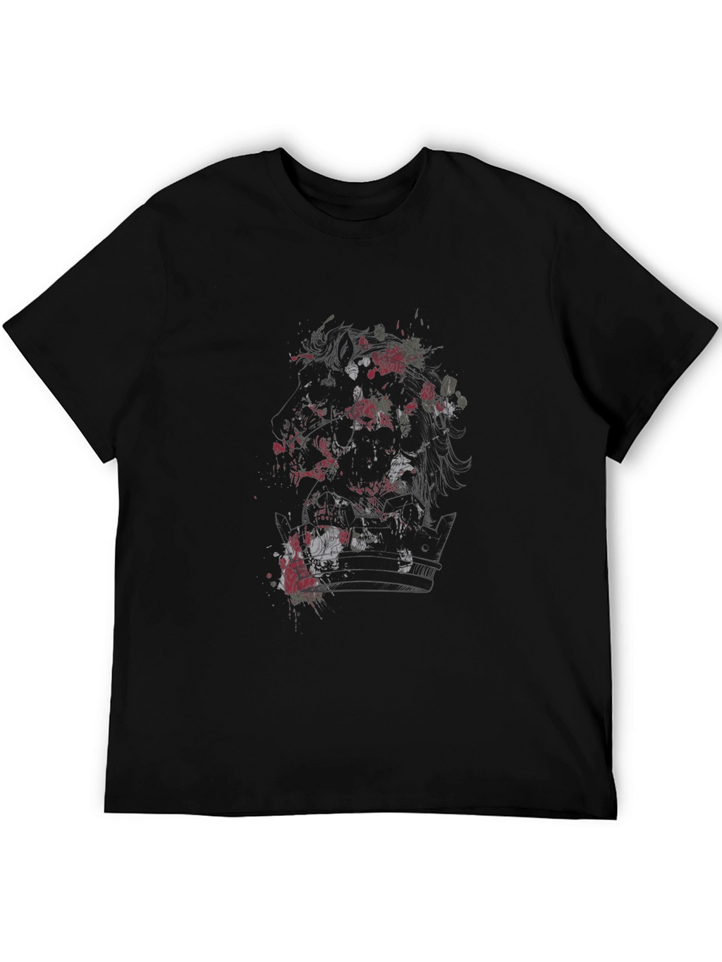 Graphic Print Black T-Shirt