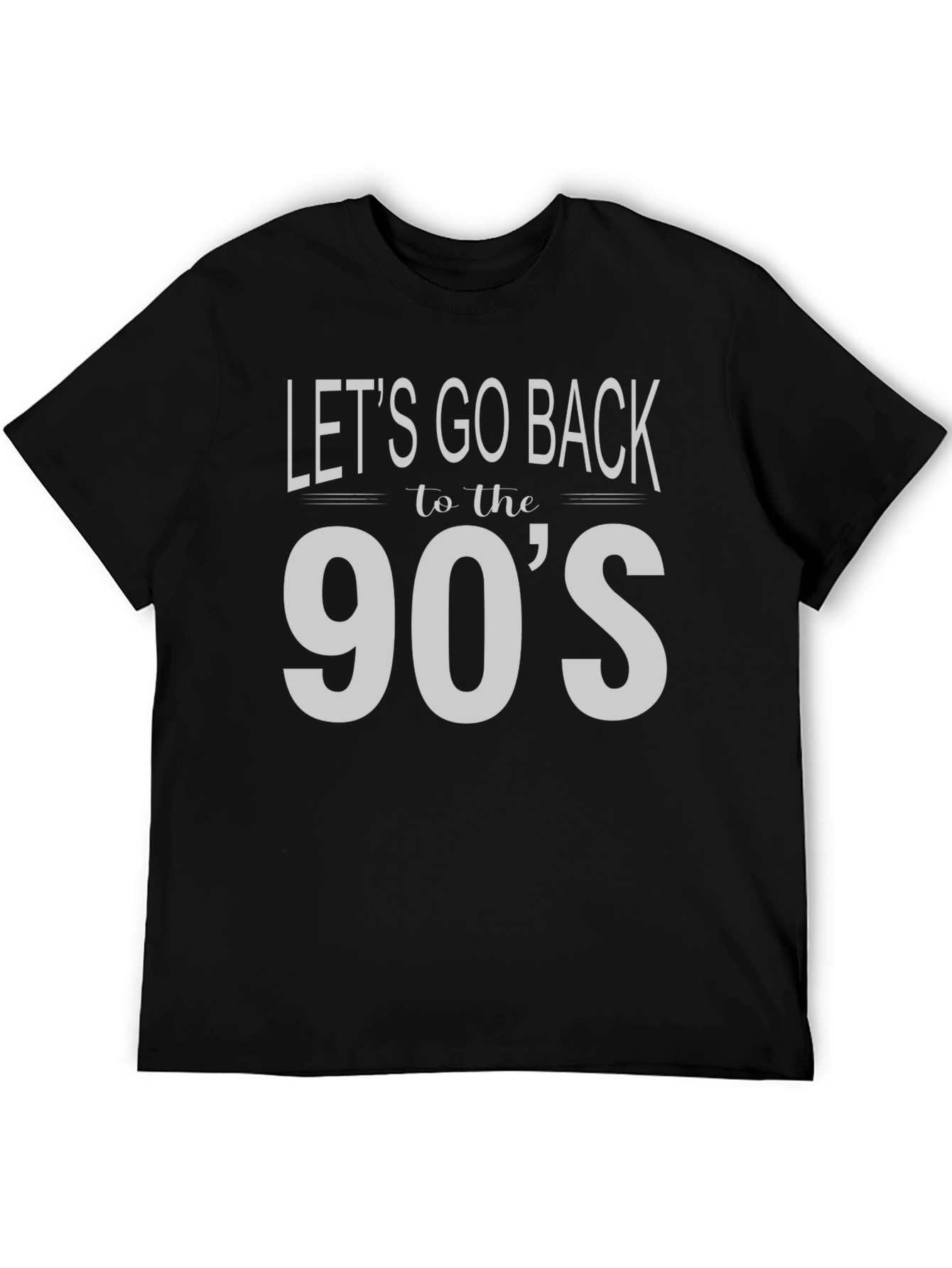 Retro 90s Throwback Black T-Shirt