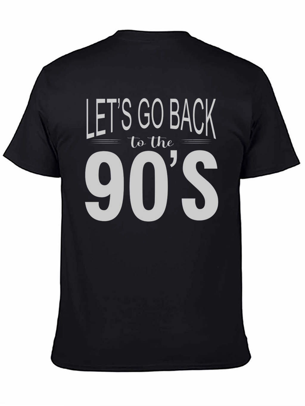 Retro 90s Throwback Black T-Shirt
