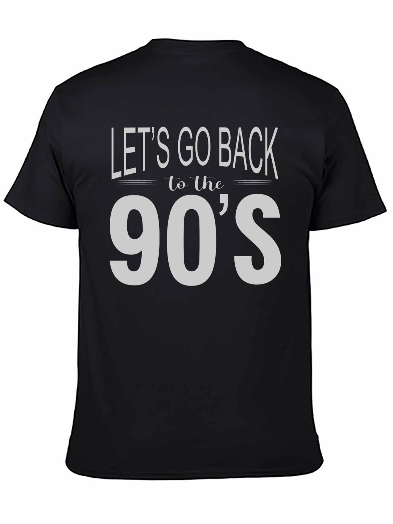 Retro 90s Throwback Black T-Shirt
