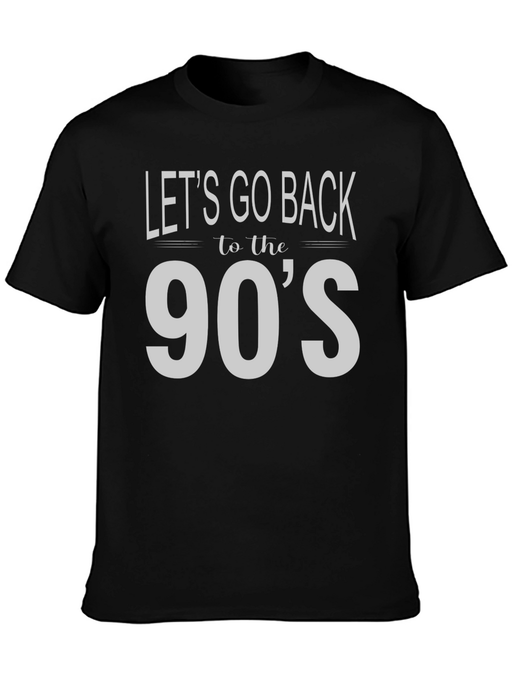 Retro 90s Throwback Black T-Shirt