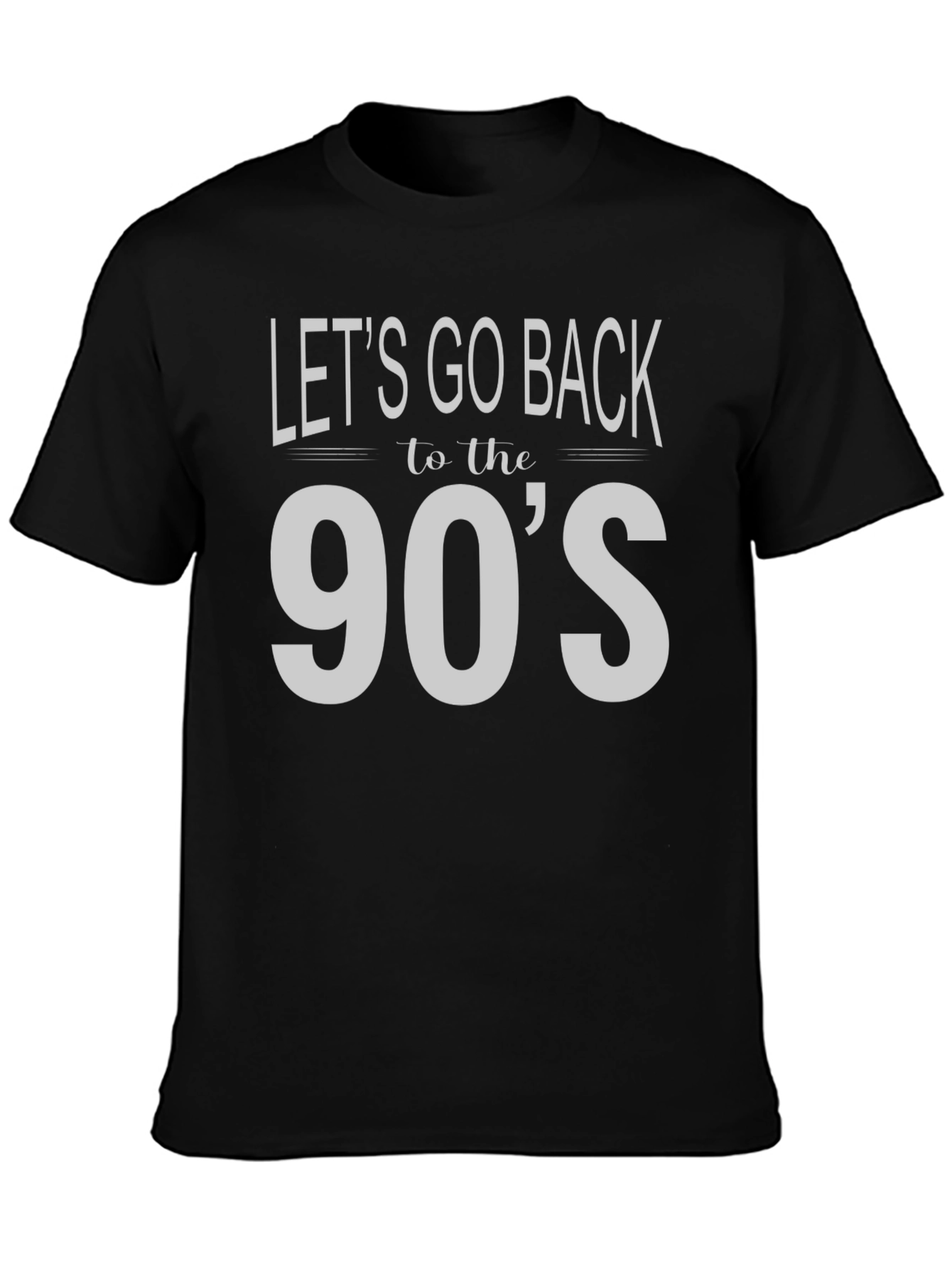Retro 90s Throwback Black T-Shirt