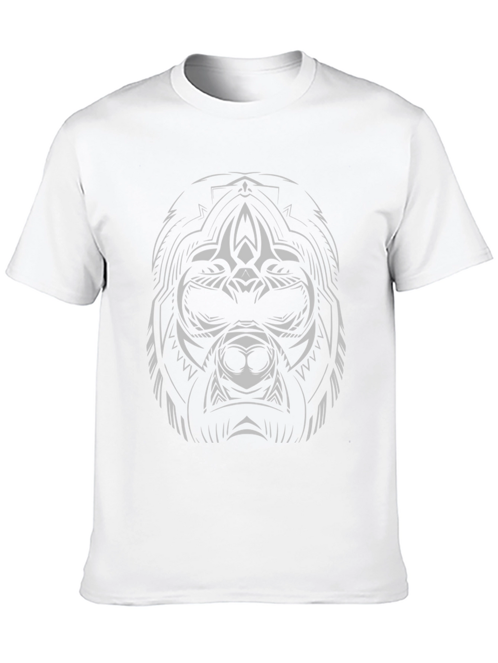 Tribal Bear Graphic Tee - Mens Black T-Shirt