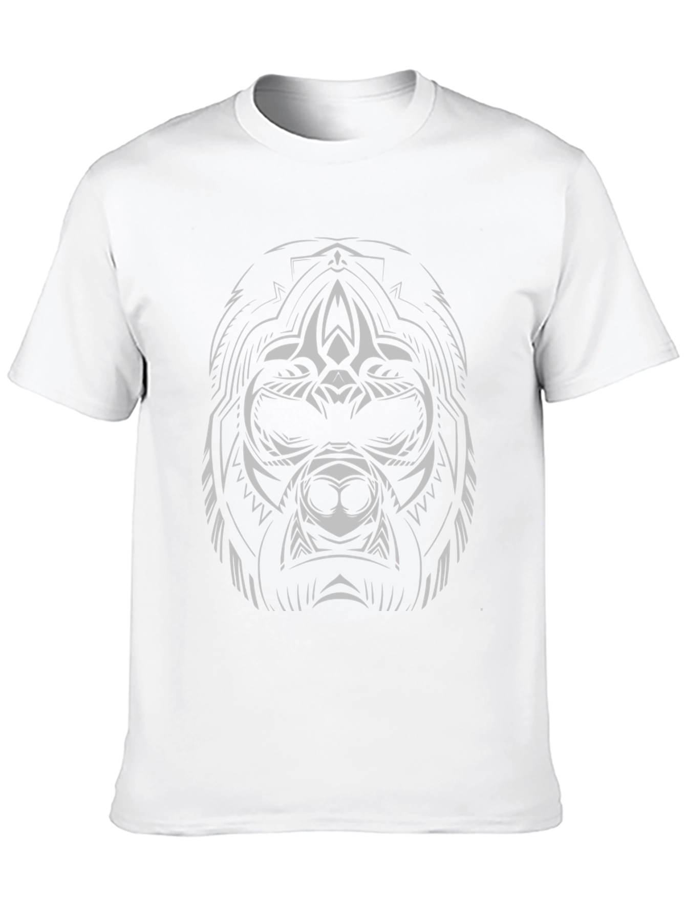 Tribal Bear Graphic Tee - Mens Black T-Shirt