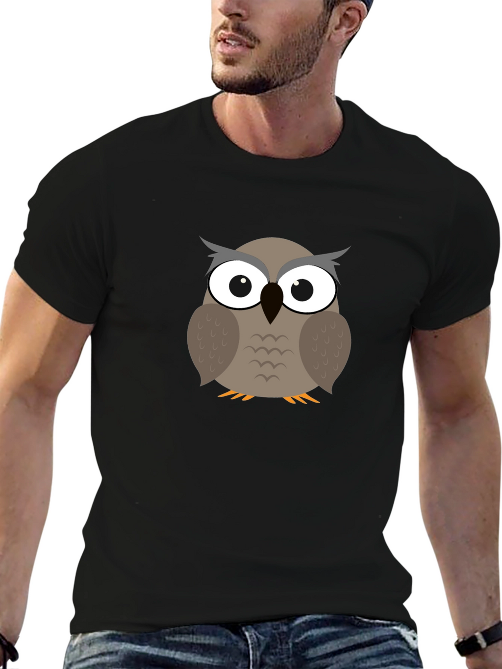Owl Graphic Tee - Mens Short Sleeve T-Shirt