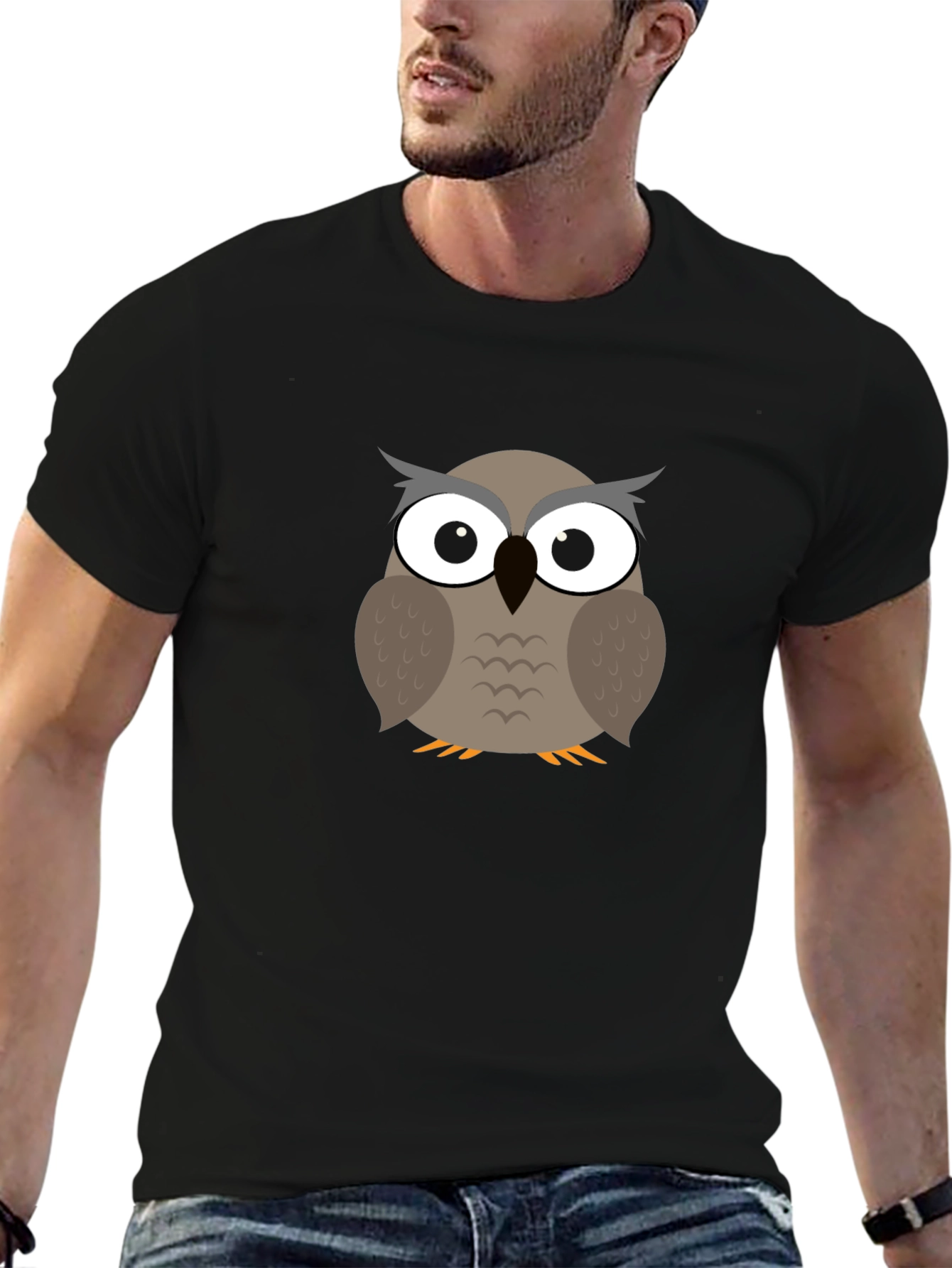 Owl Graphic Tee - Mens Short Sleeve T-Shirt