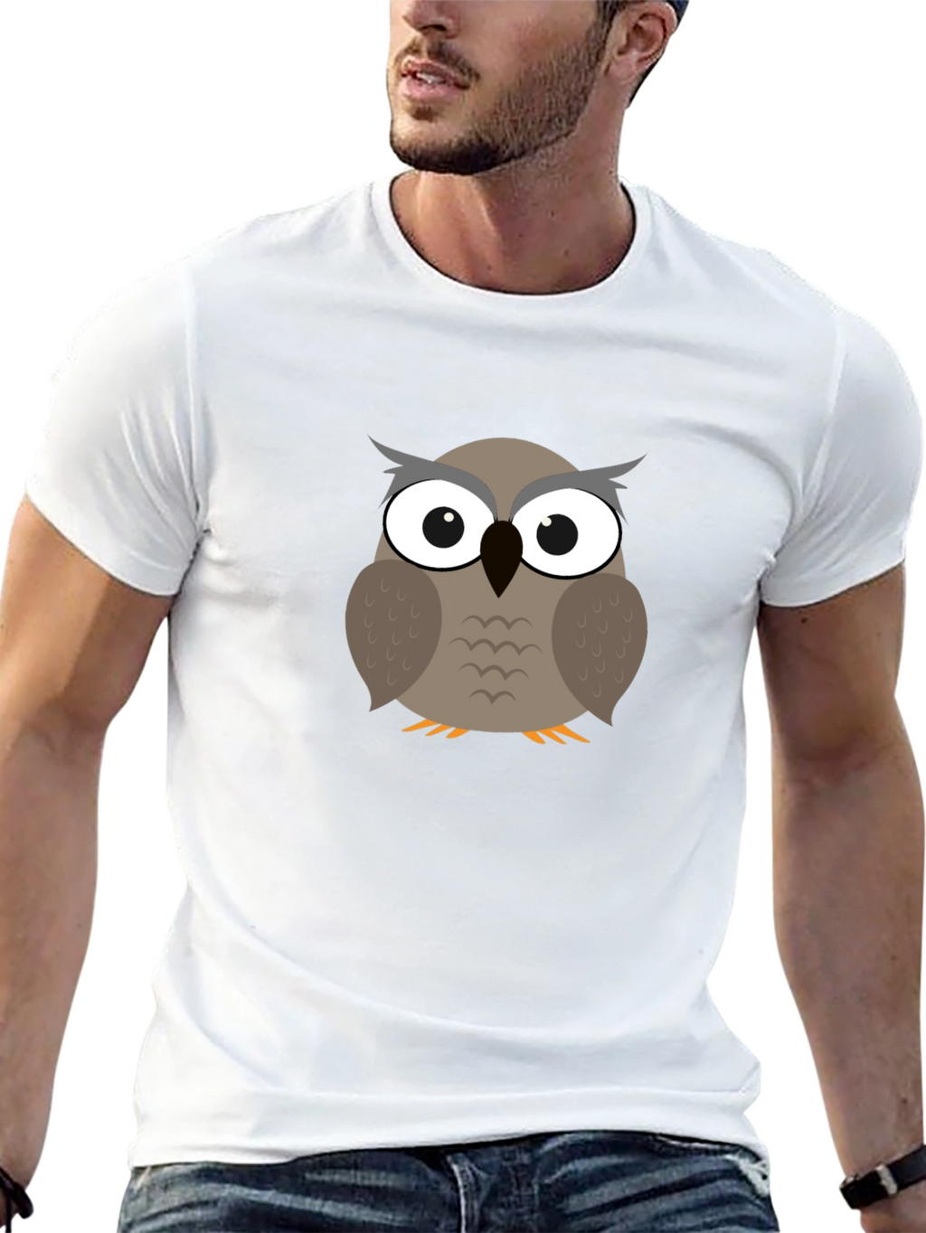 Owl Graphic Tee - Mens Short Sleeve T-Shirt