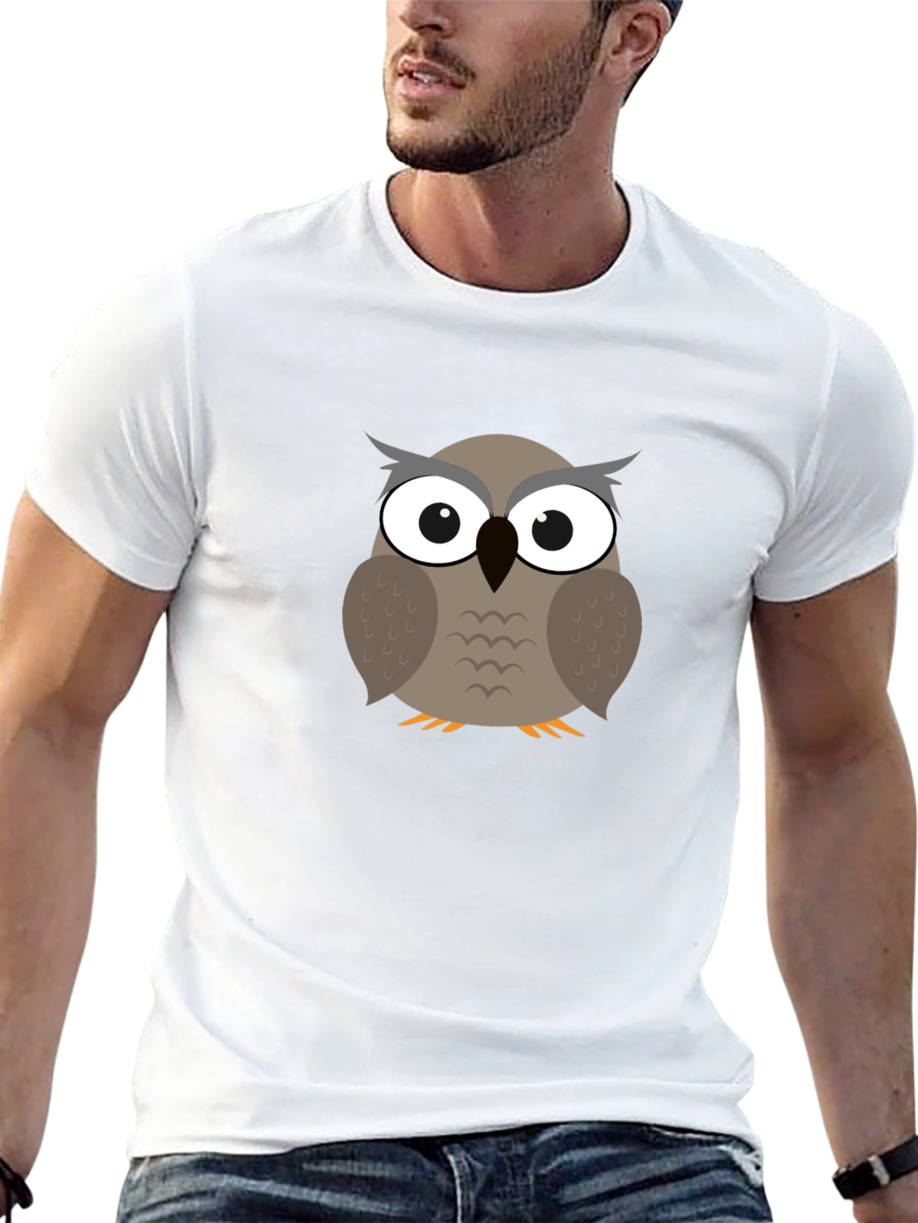 Owl Graphic Tee - Mens Short Sleeve T-Shirt
