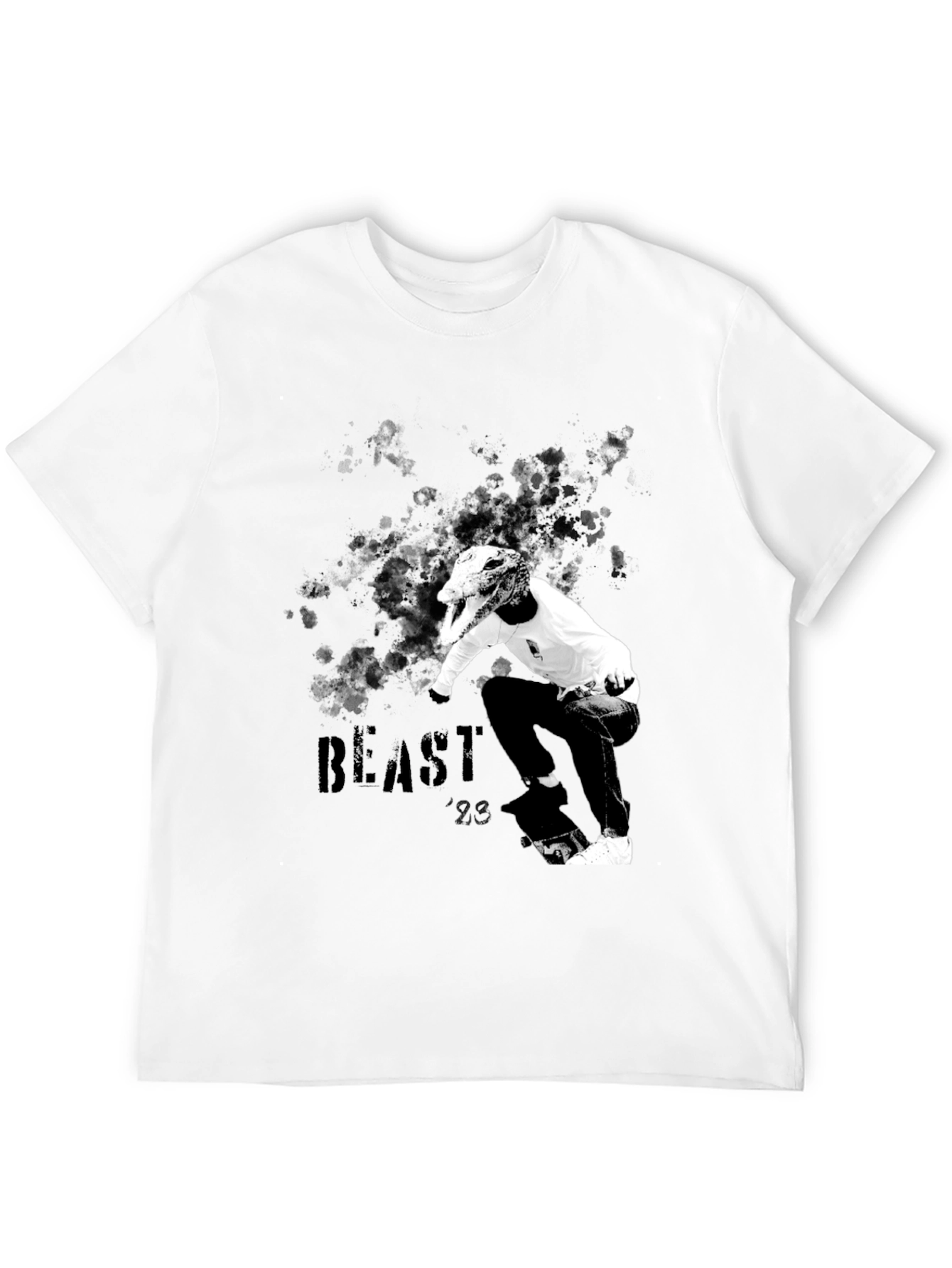 Beast 23 Graphic T-Shirt - Black Cotton Tee