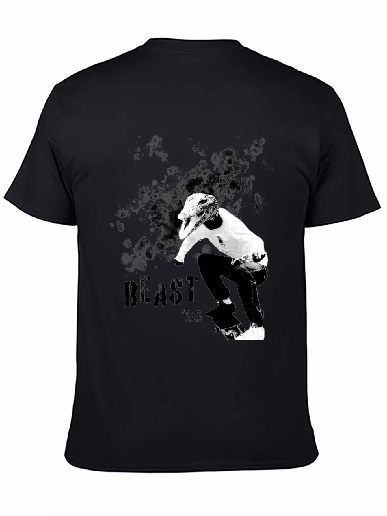 Beast 23 Graphic T-Shirt - Black Cotton Tee