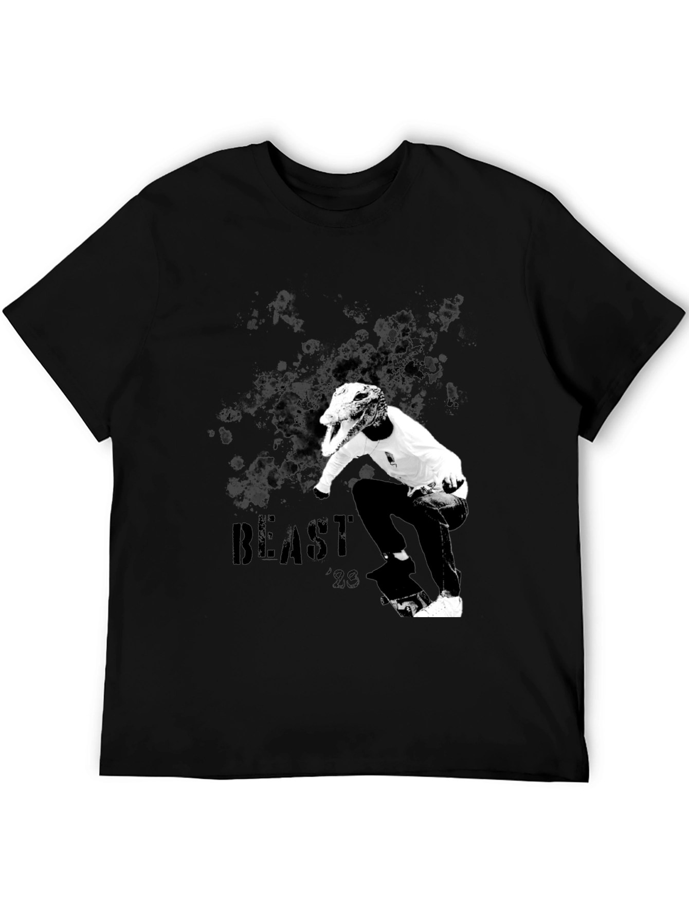 Beast 23 Graphic T-Shirt - Black Cotton Tee