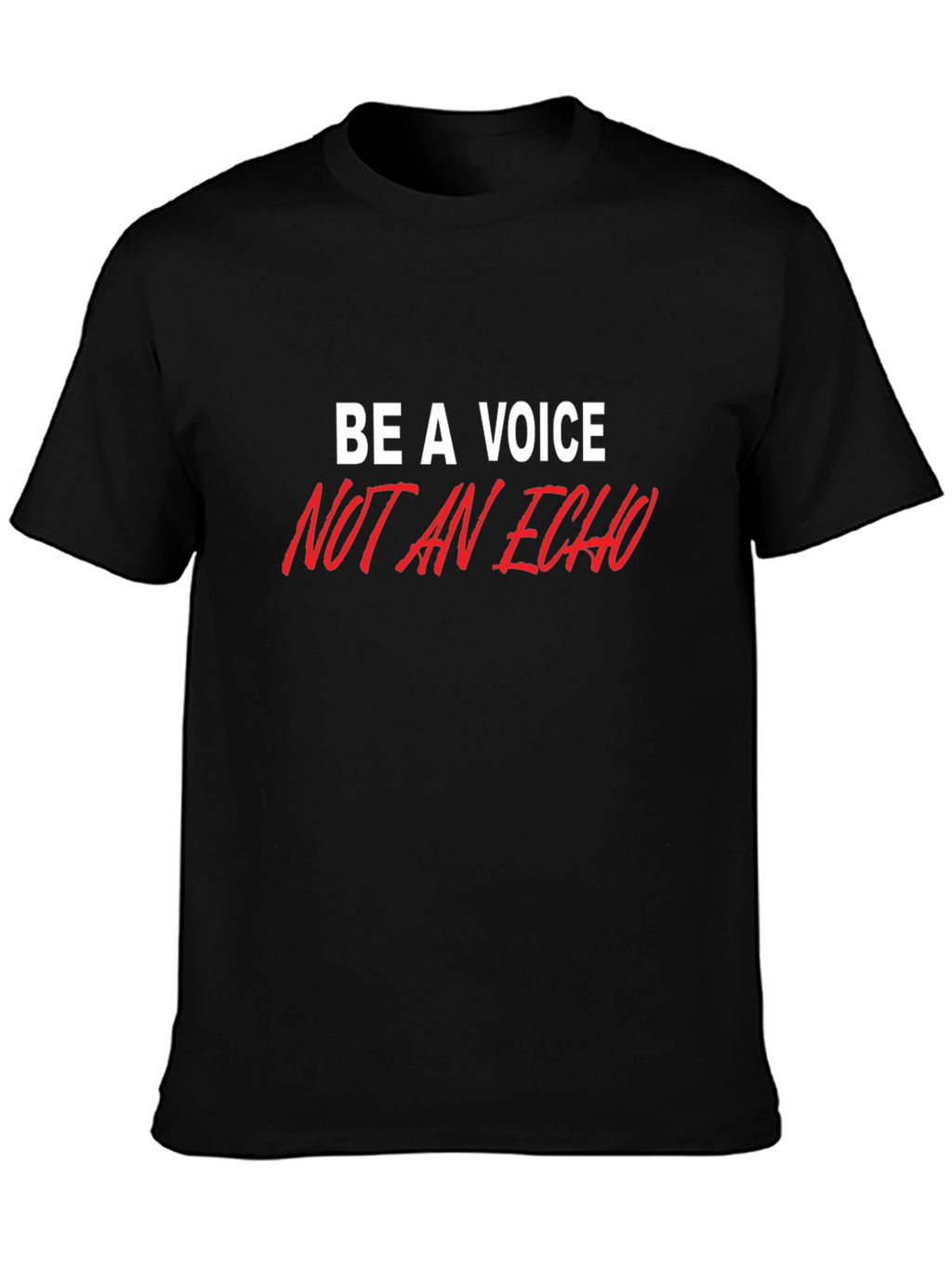 Be A Voice Graphic Tee - Stylish Black T-Shirt