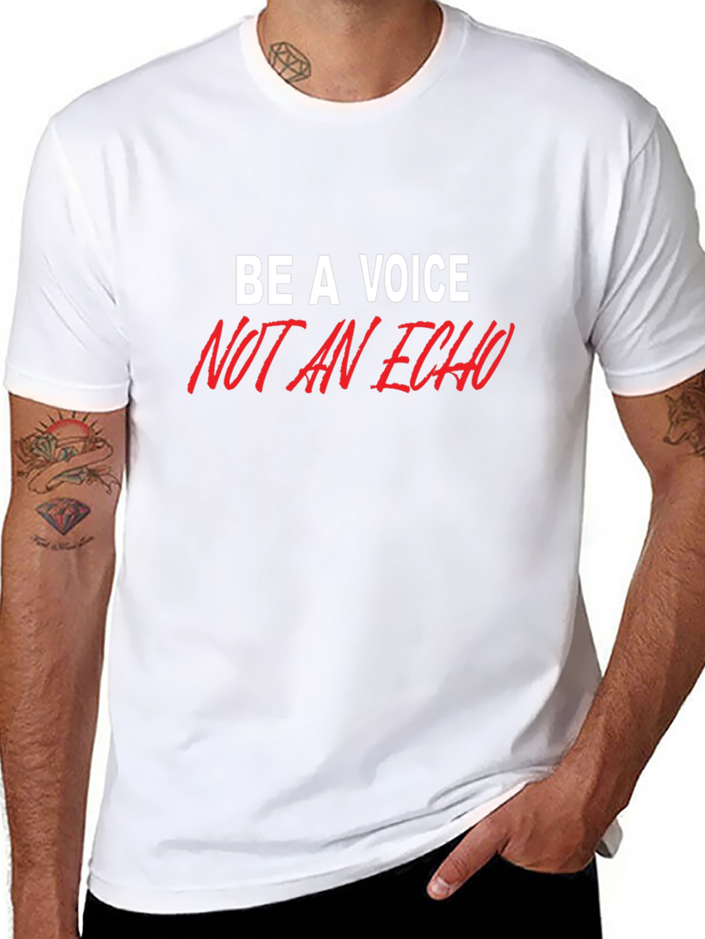 Be A Voice Graphic Tee - Stylish Black T-Shirt
