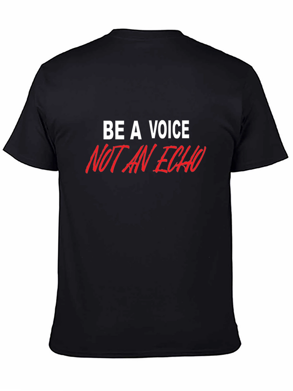 Be A Voice Graphic Tee - Stylish Black T-Shirt