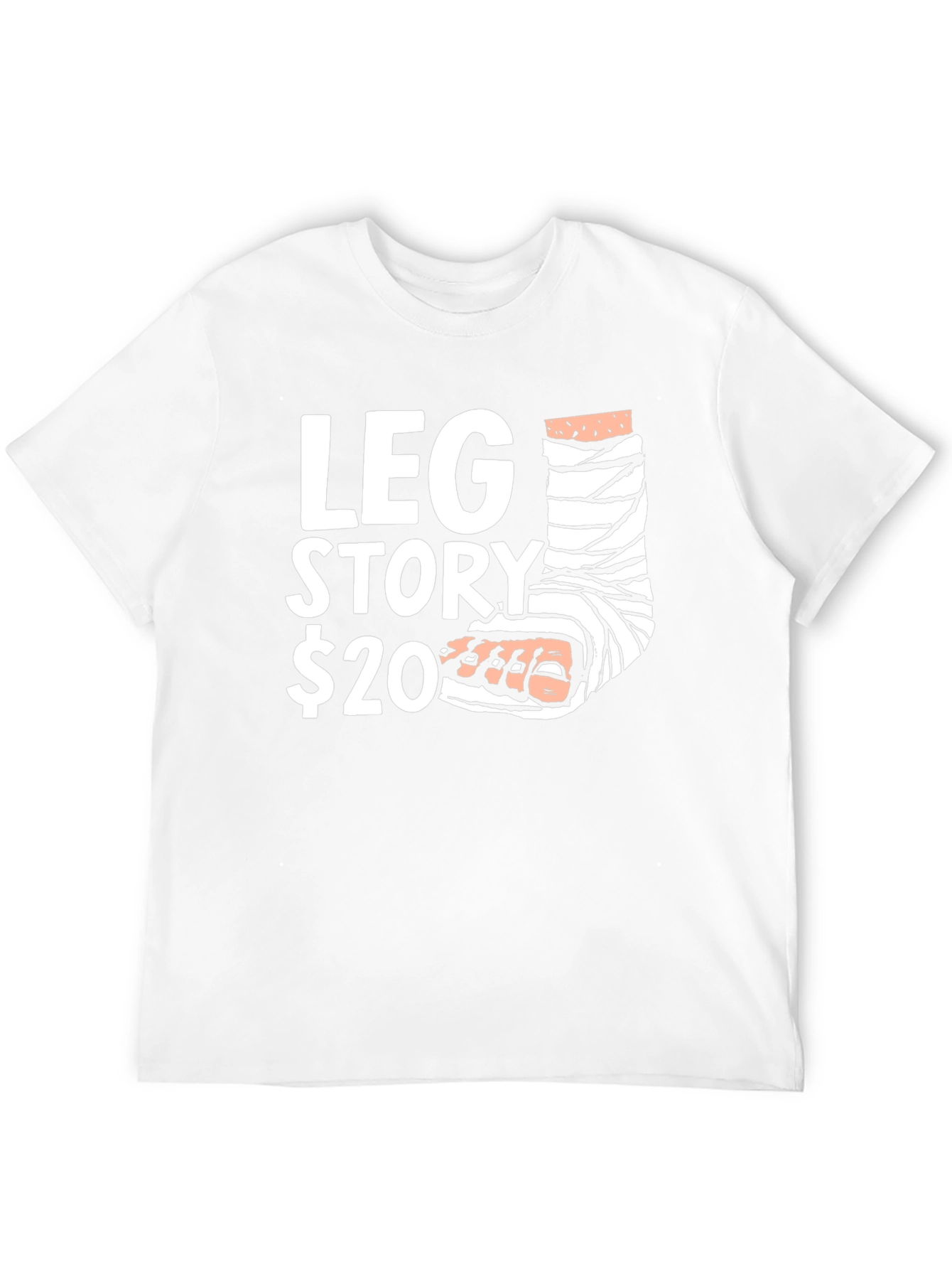 Funny Leg Story Graphic T-Shirt