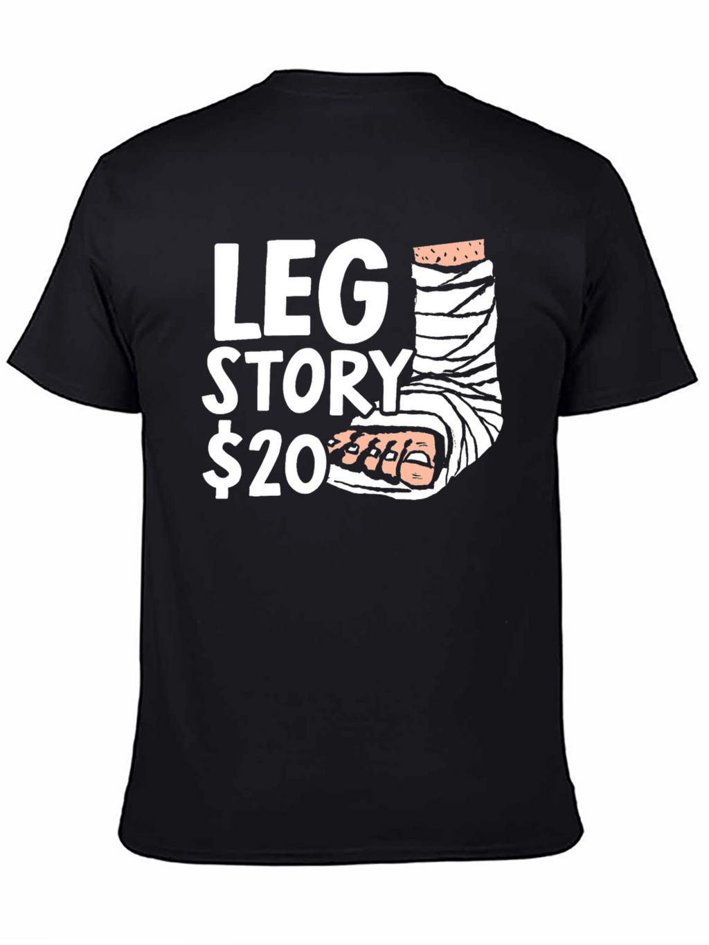 Funny Leg Story Graphic T-Shirt