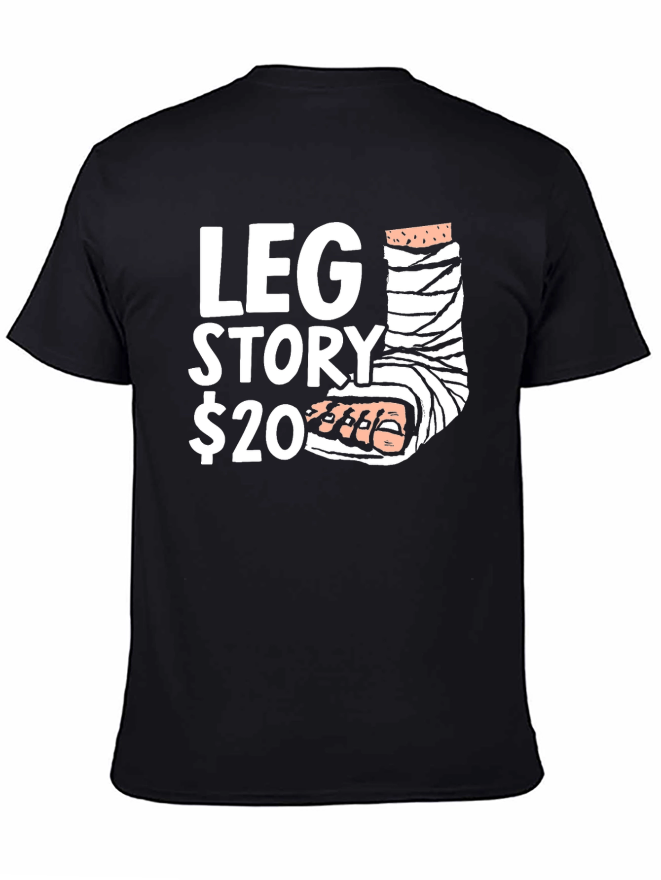 Funny Leg Story Graphic T-Shirt