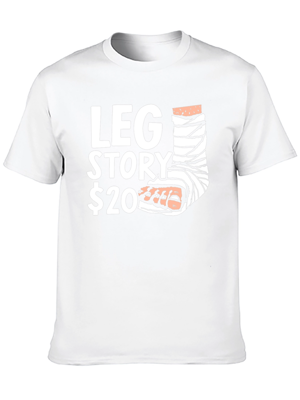 Funny Leg Story Graphic T-Shirt