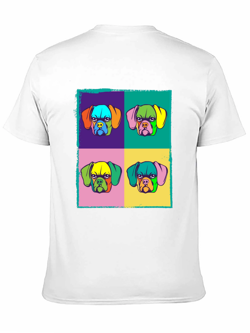 Pop Art Dog Graphic Tee - Funky Style