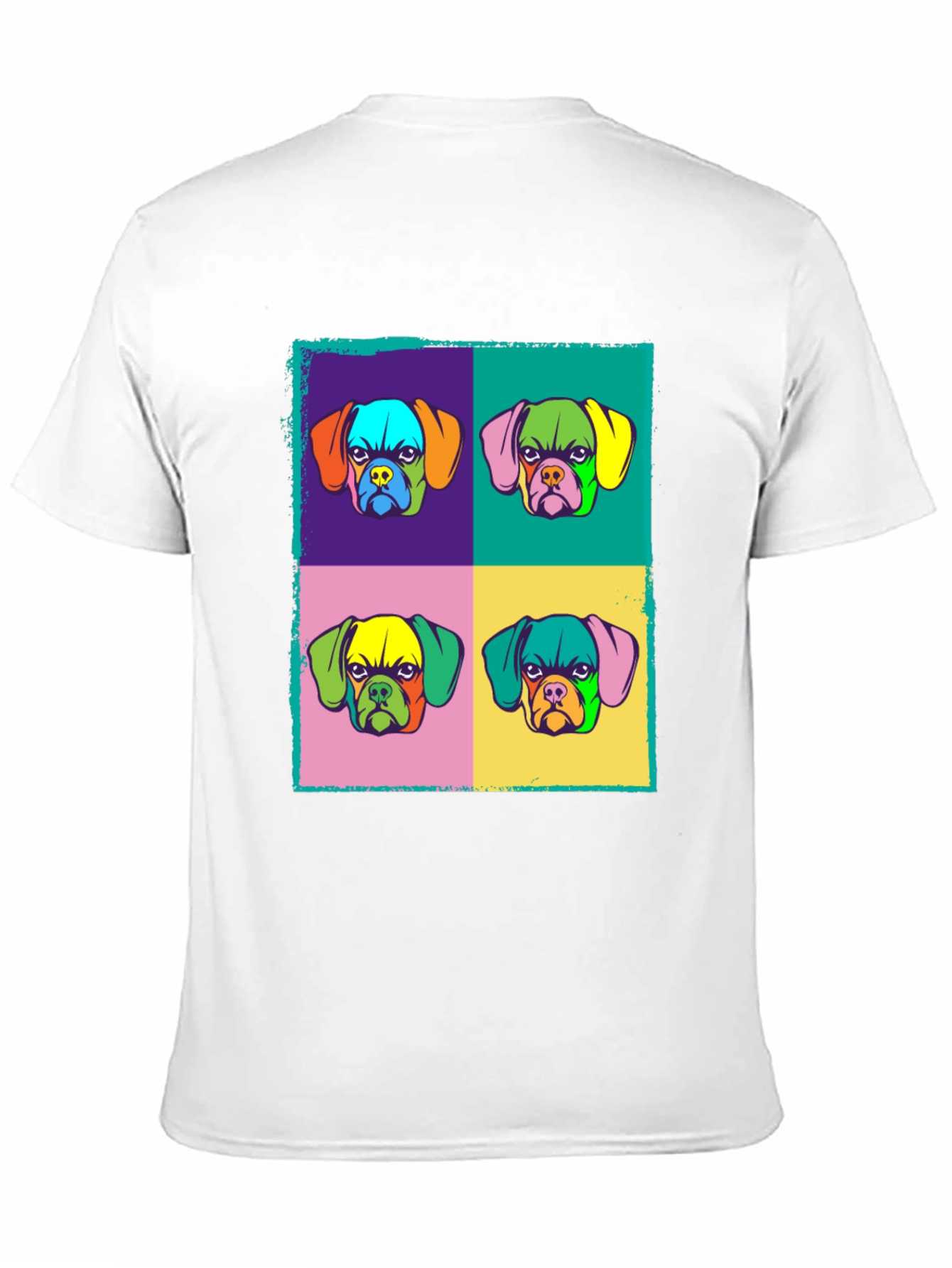 Pop Art Dog Graphic Tee - Funky Style
