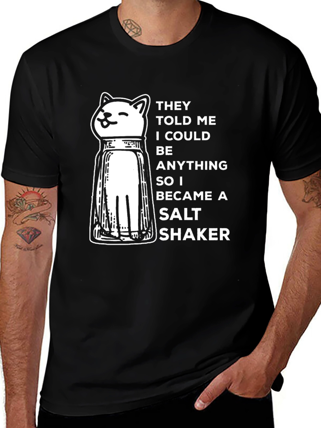 Cat Salt Shaker T-Shirt - Be Anything