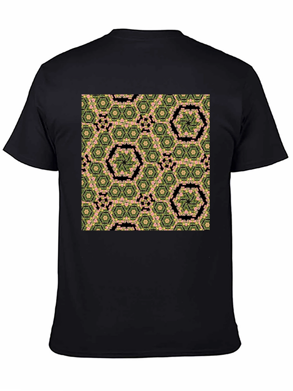 Hexagon Flower Pattern T-Shirt