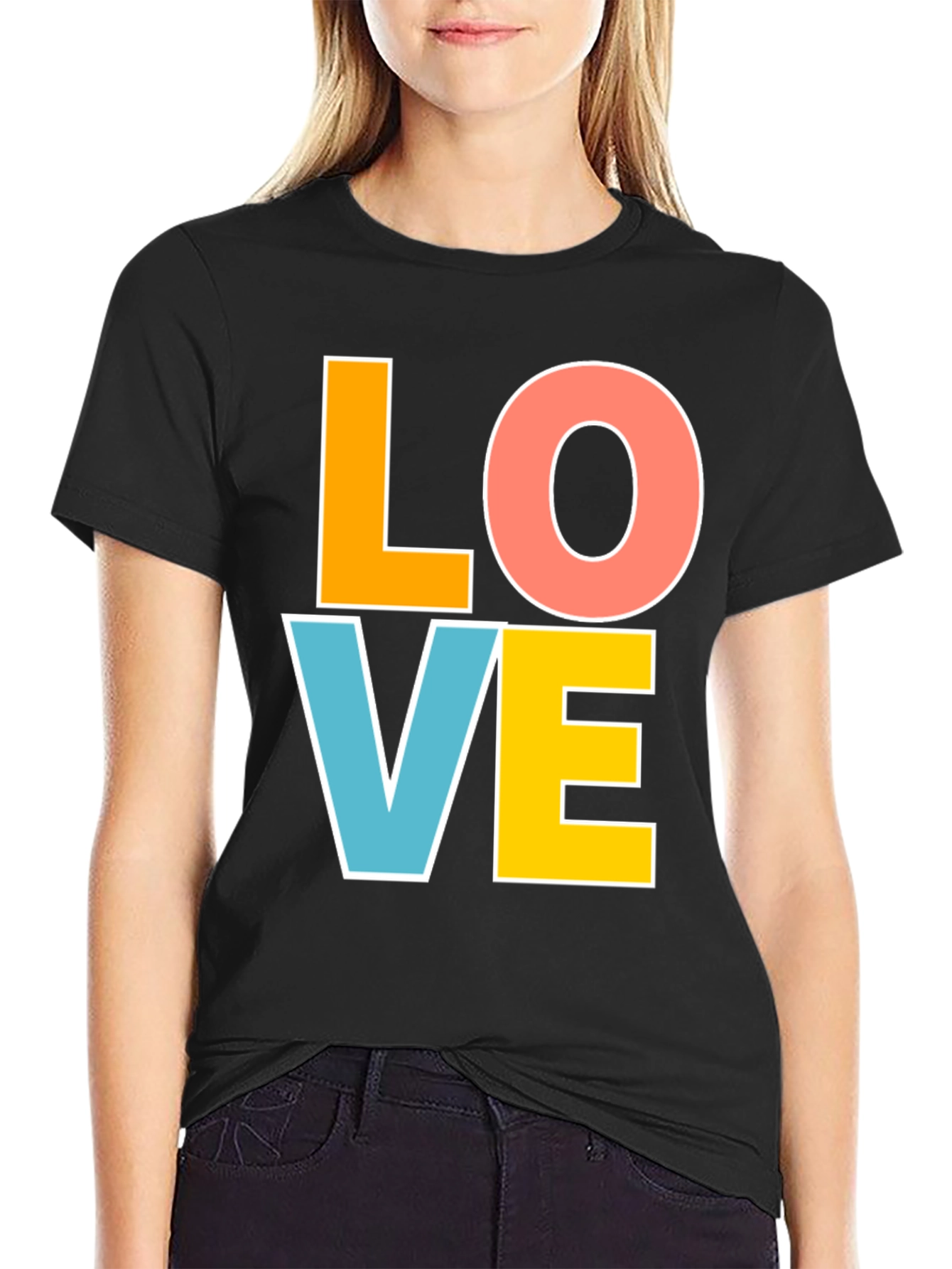 Love Graphic T-Shirt - Bold & Colorful Design