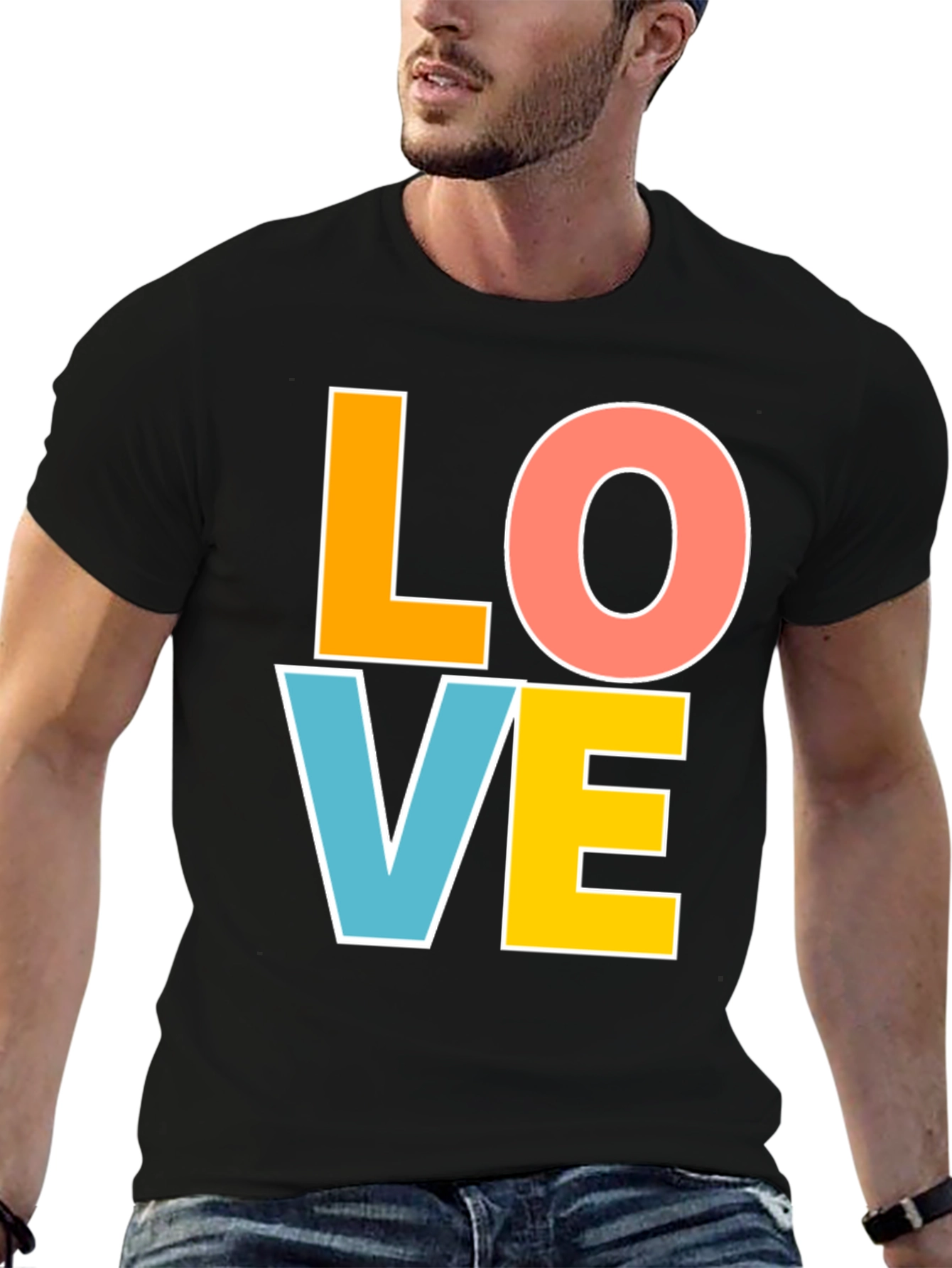 Love Graphic T-Shirt - Bold & Colorful Design