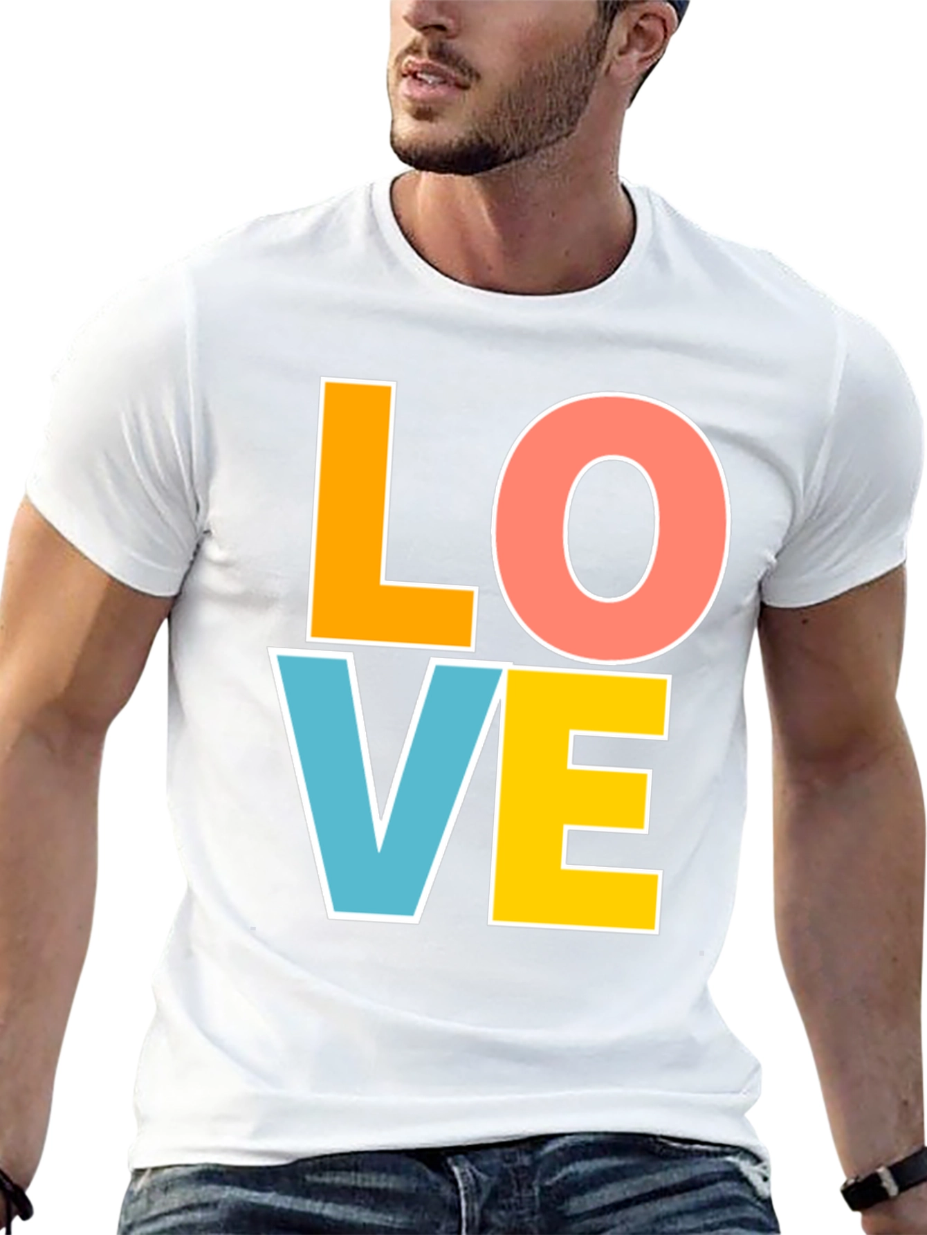 Love Graphic T-Shirt - Bold & Colorful Design