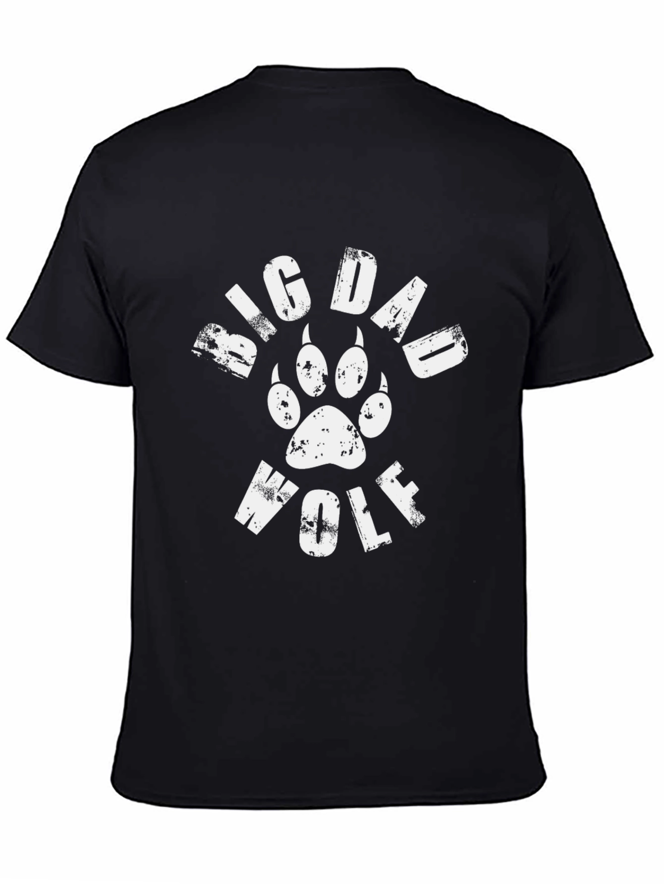Big Dad Wolf Graphic T-Shirt - Mens Black Tee