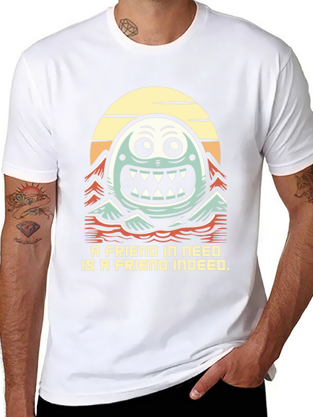 Funny Monster Friend T-Shirt - A Friend Indeed