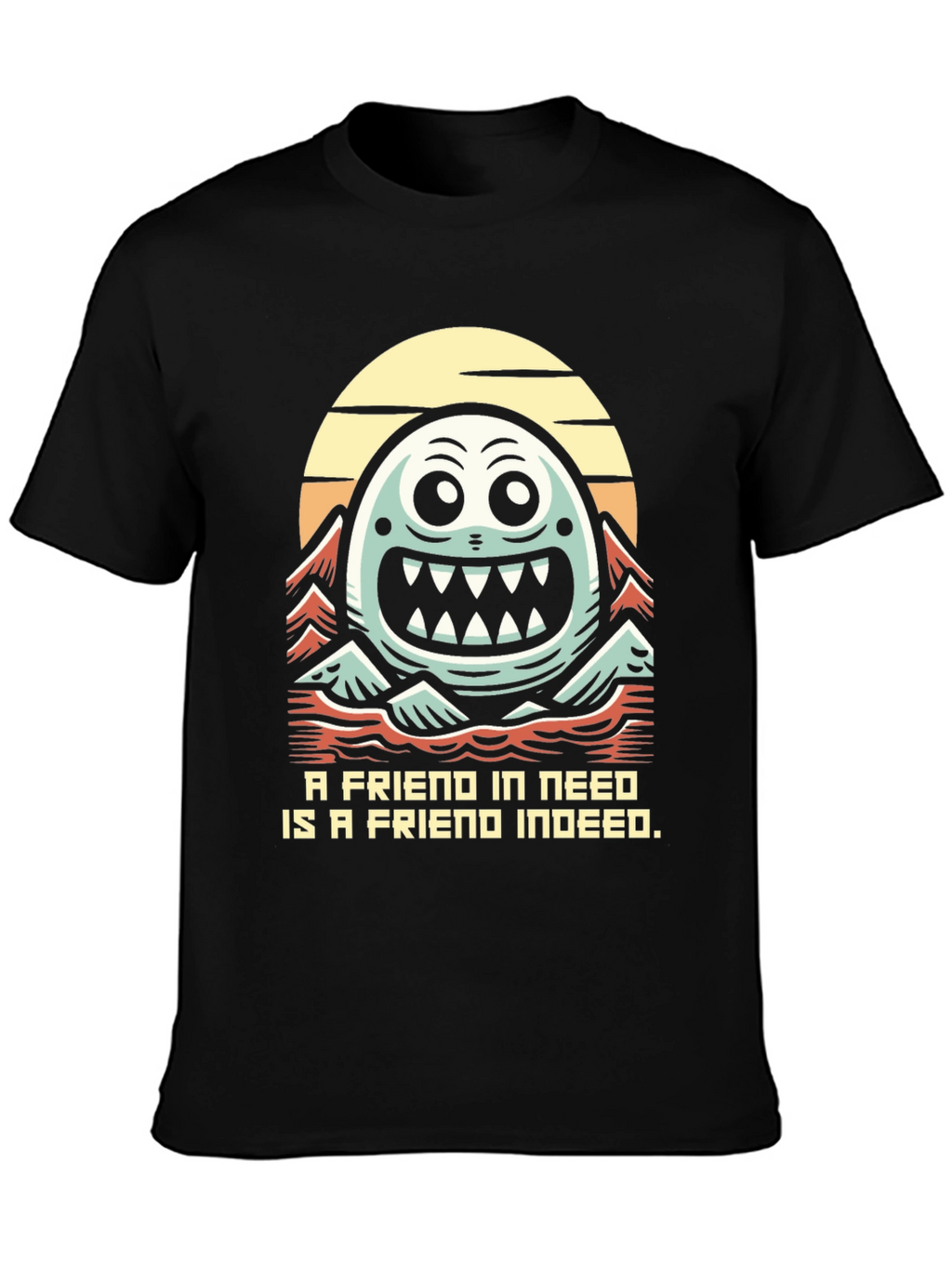 Funny Monster Friend T-Shirt - A Friend Indeed