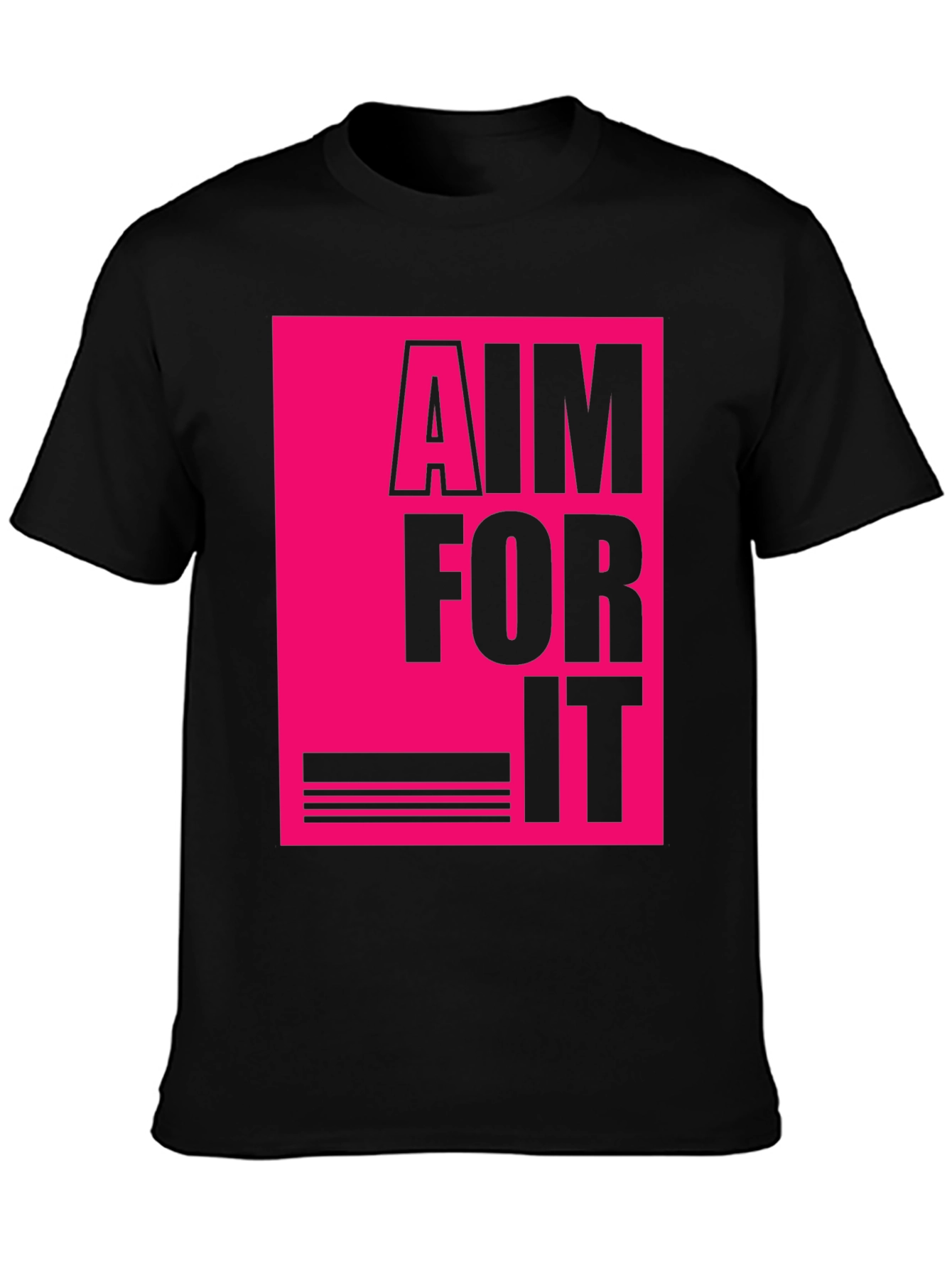 Aim For It Graphic T-Shirt - Black Tee