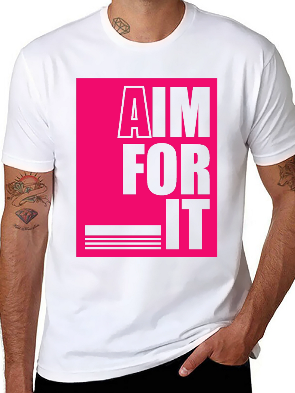 Aim For It Graphic T-Shirt - Black Tee